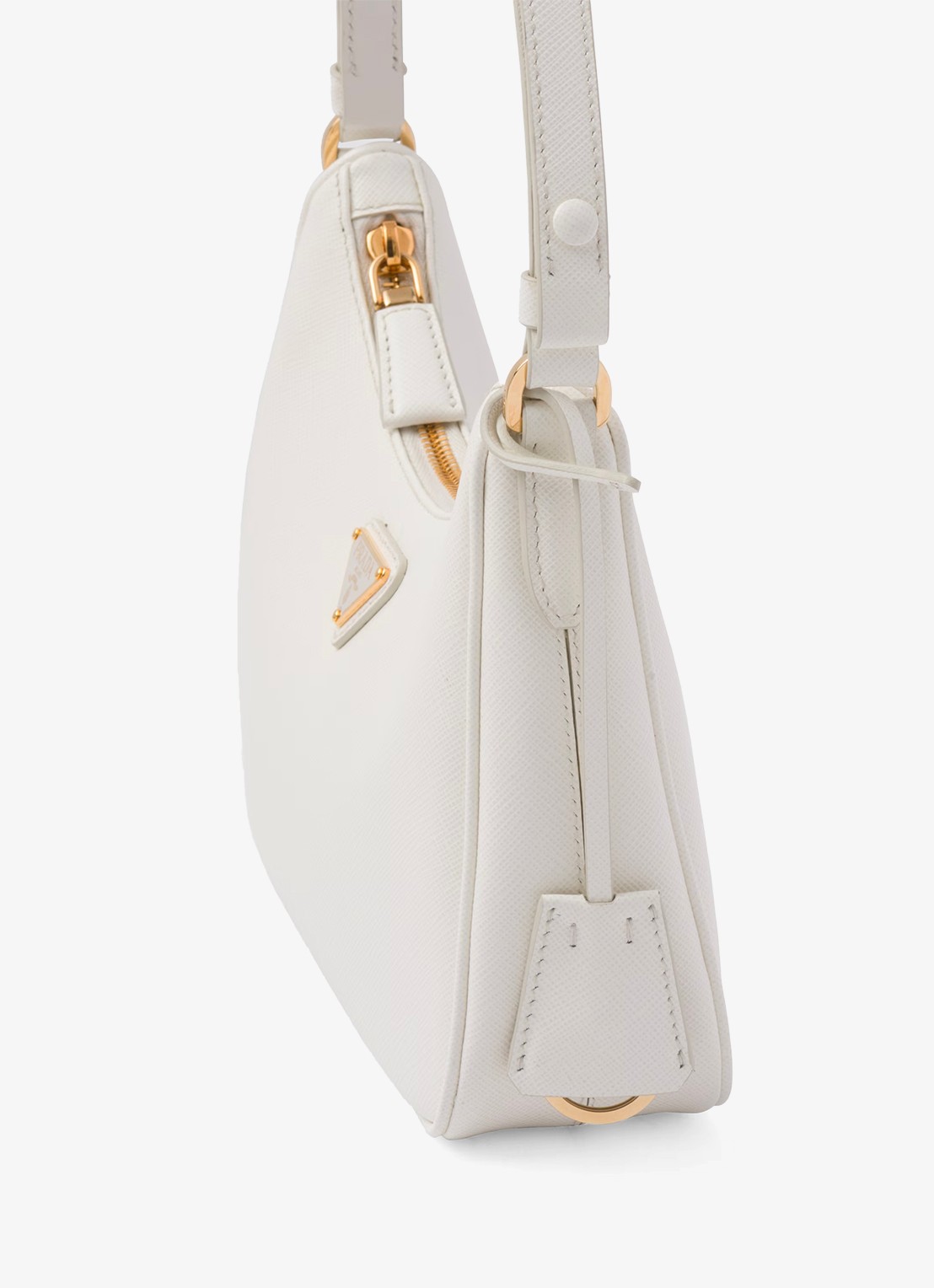 Prada Re-Edition Mini schoudertas van kalfsleer - detail 6 wit