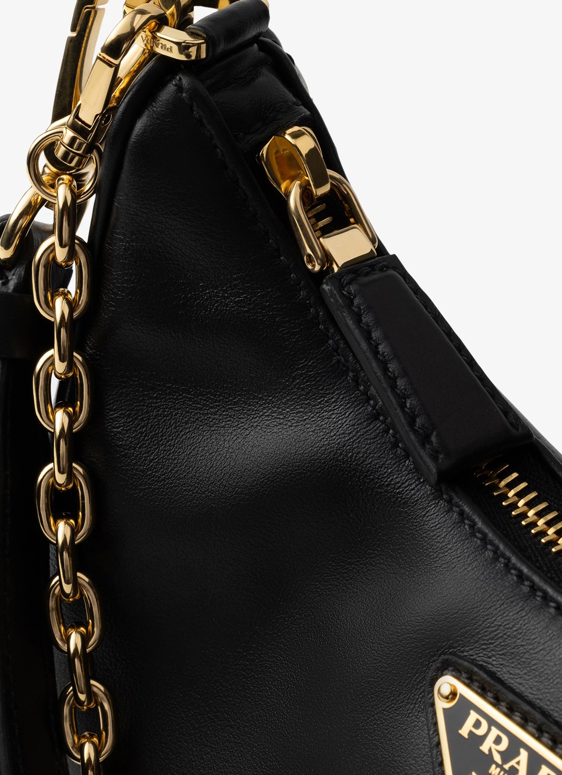Prada Re-Edition Mini schoudertas van kalfsleer - detail 7 zwart