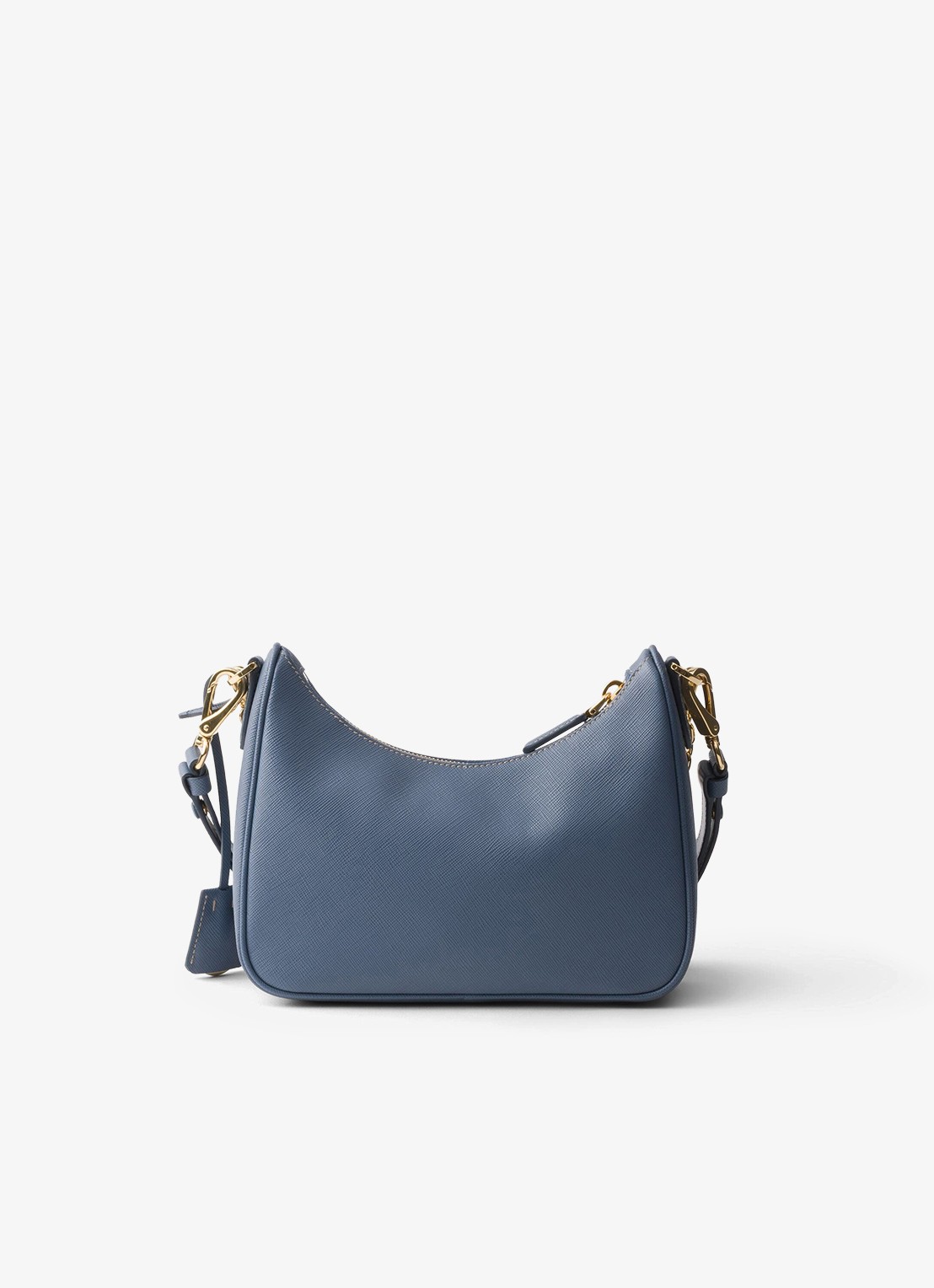 Prada Re-Edition Mini schoudertas van kalfsleer - achterkant 6 staalblauw