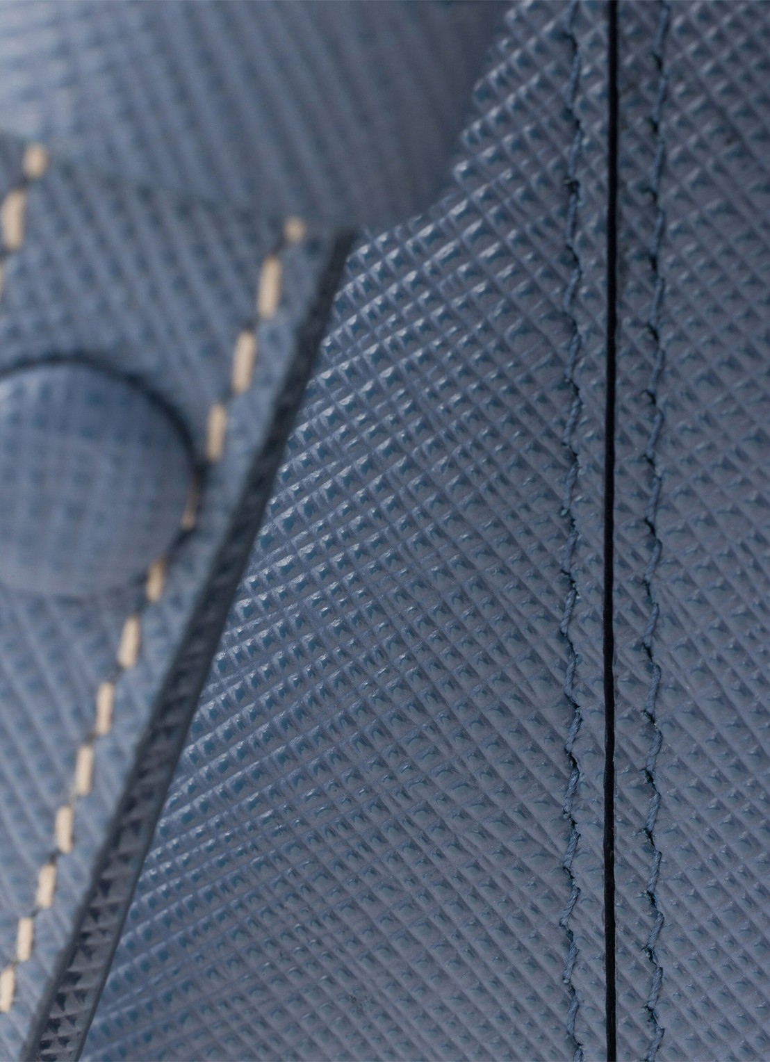 Prada Re-Edition Mini schoudertas van kalfsleer - detail 5 staalblauw