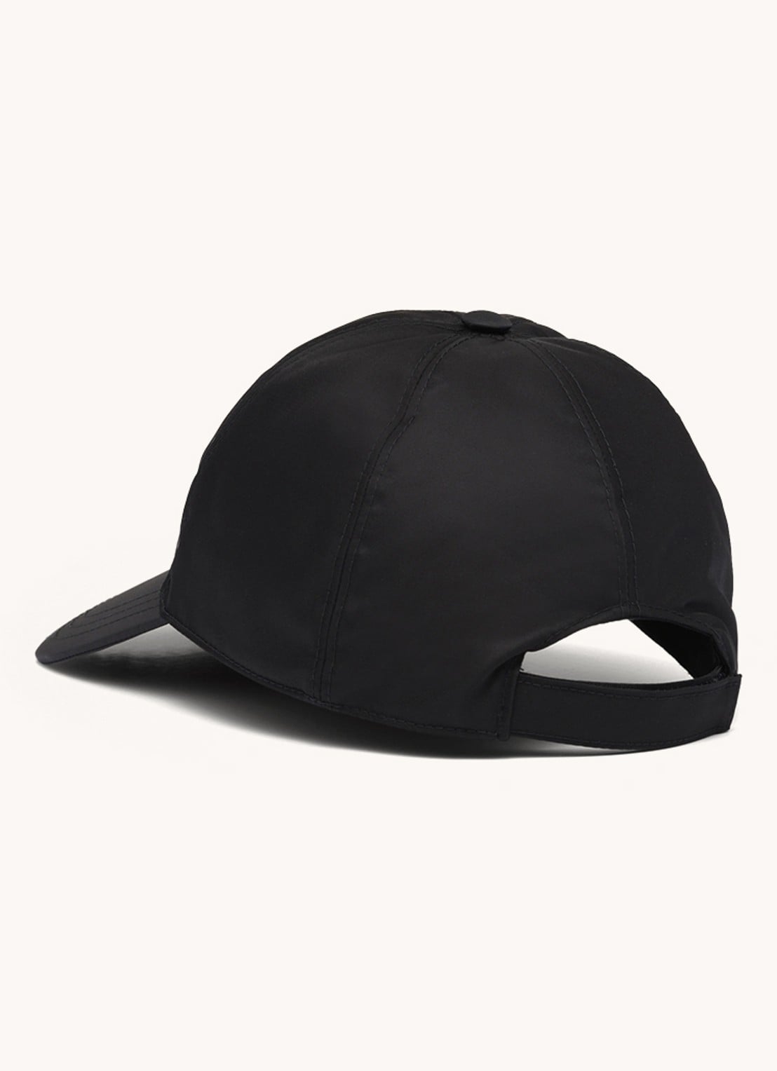 Prada Re-Nylon baseball pet met logo - achterkant 2 zwart