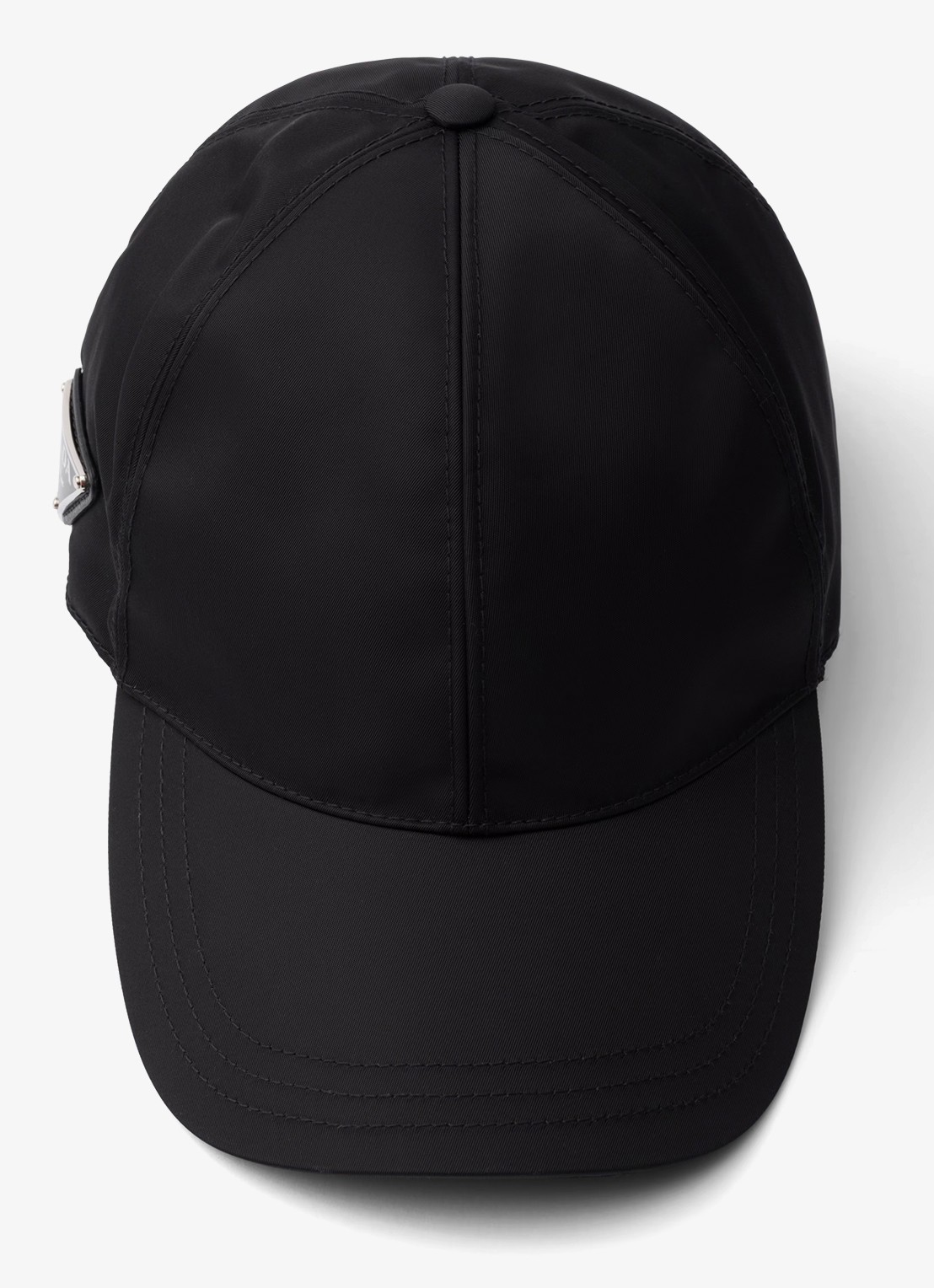 Prada Re-Nylon baseball pet met logo - detail 2 zwart