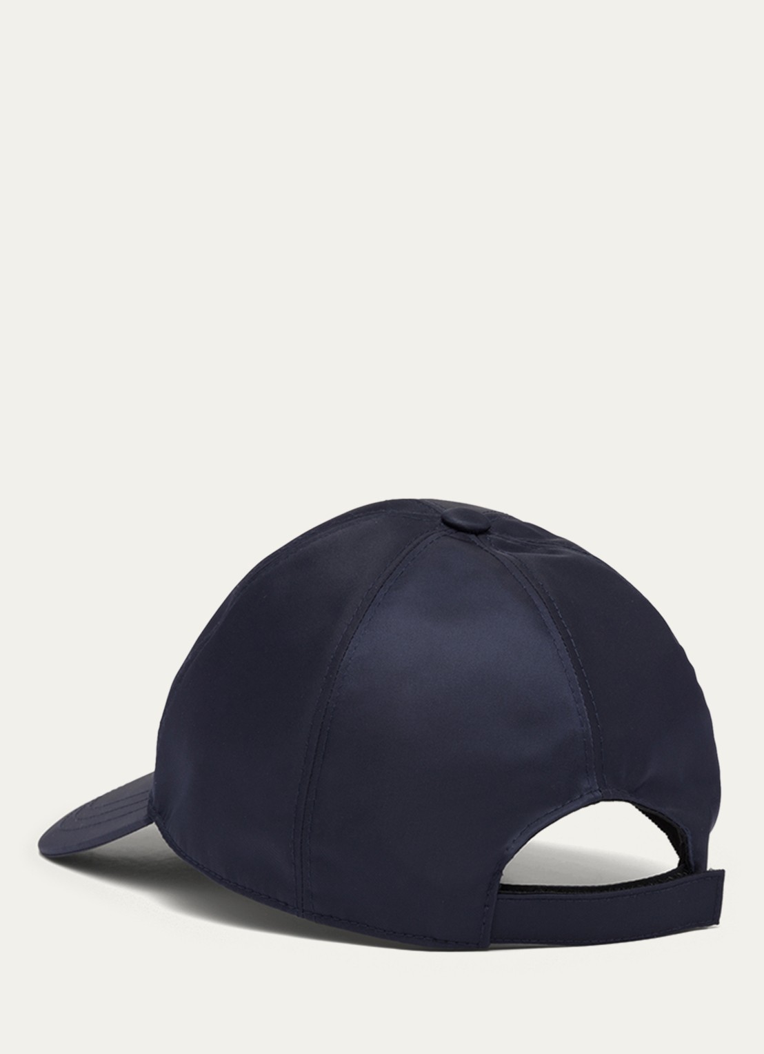 Prada Re-Nylon baseball pet met logo - detail 2 donkerblauw