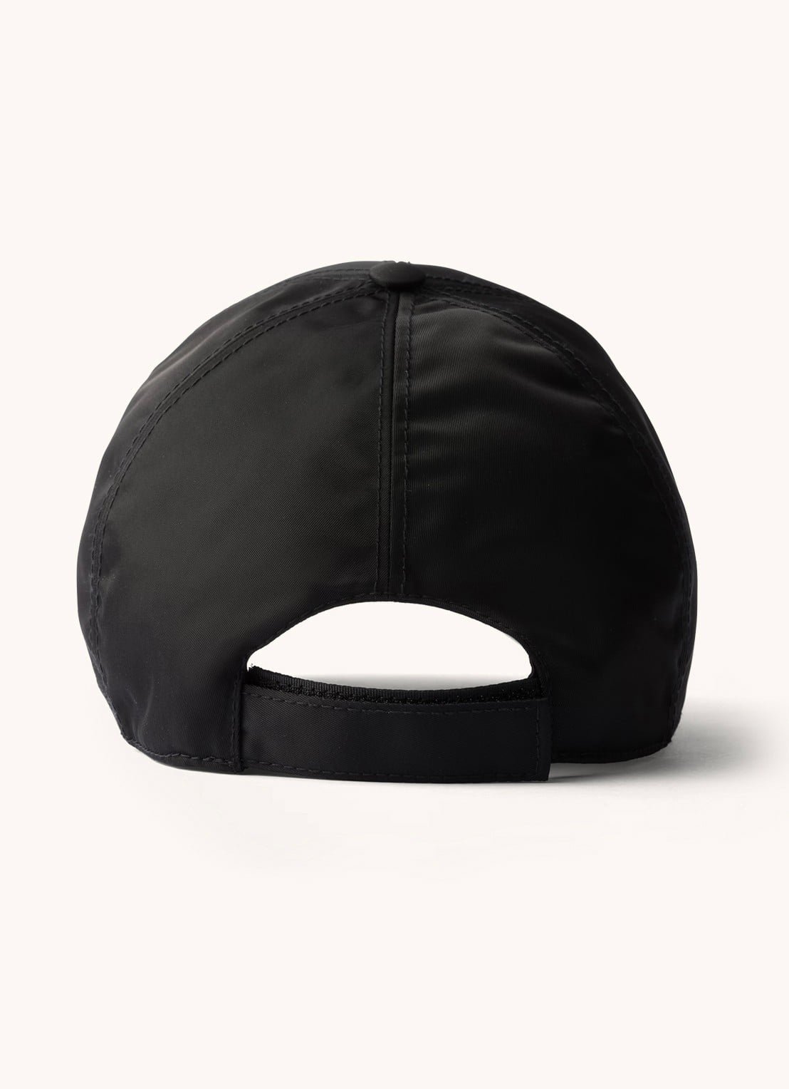 Prada Re-Nylon baseball pet met logo - achterkant 2 zwart
