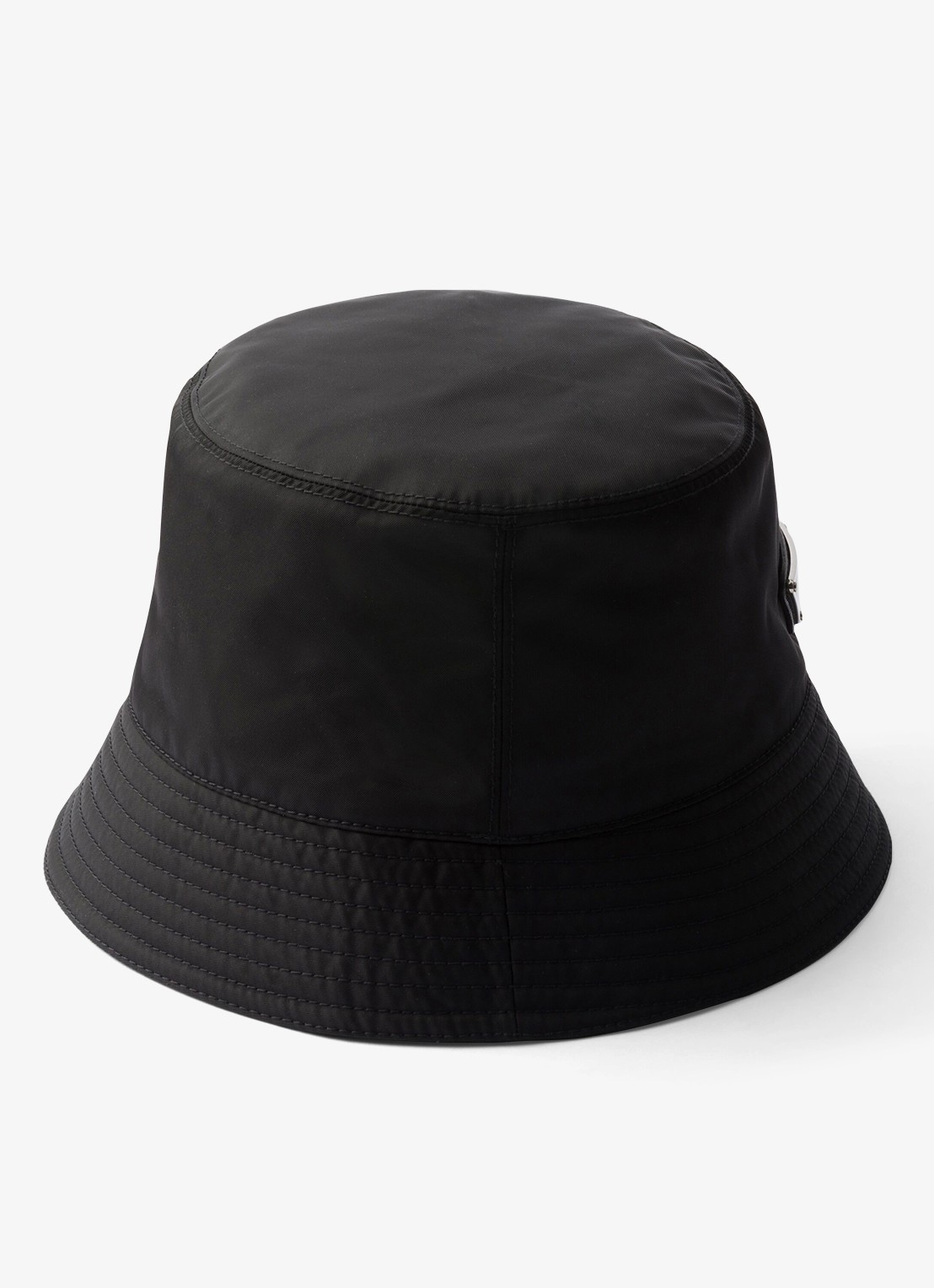 Prada Re-Nylon bucket hoed met logo - achterkant 2 zwart