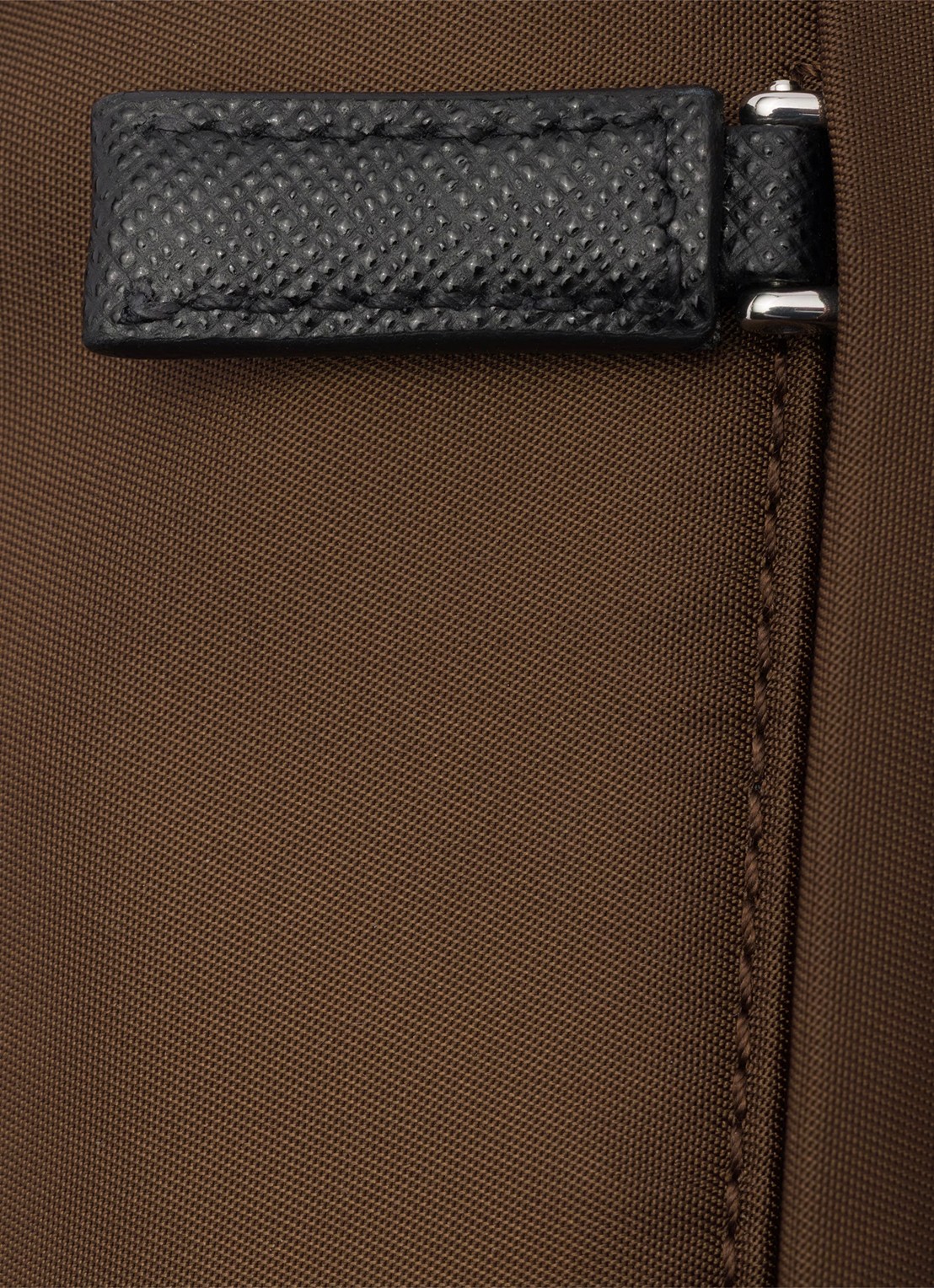 Prada Re-Nylon crossbodytas met leren details - detail 6 bruin