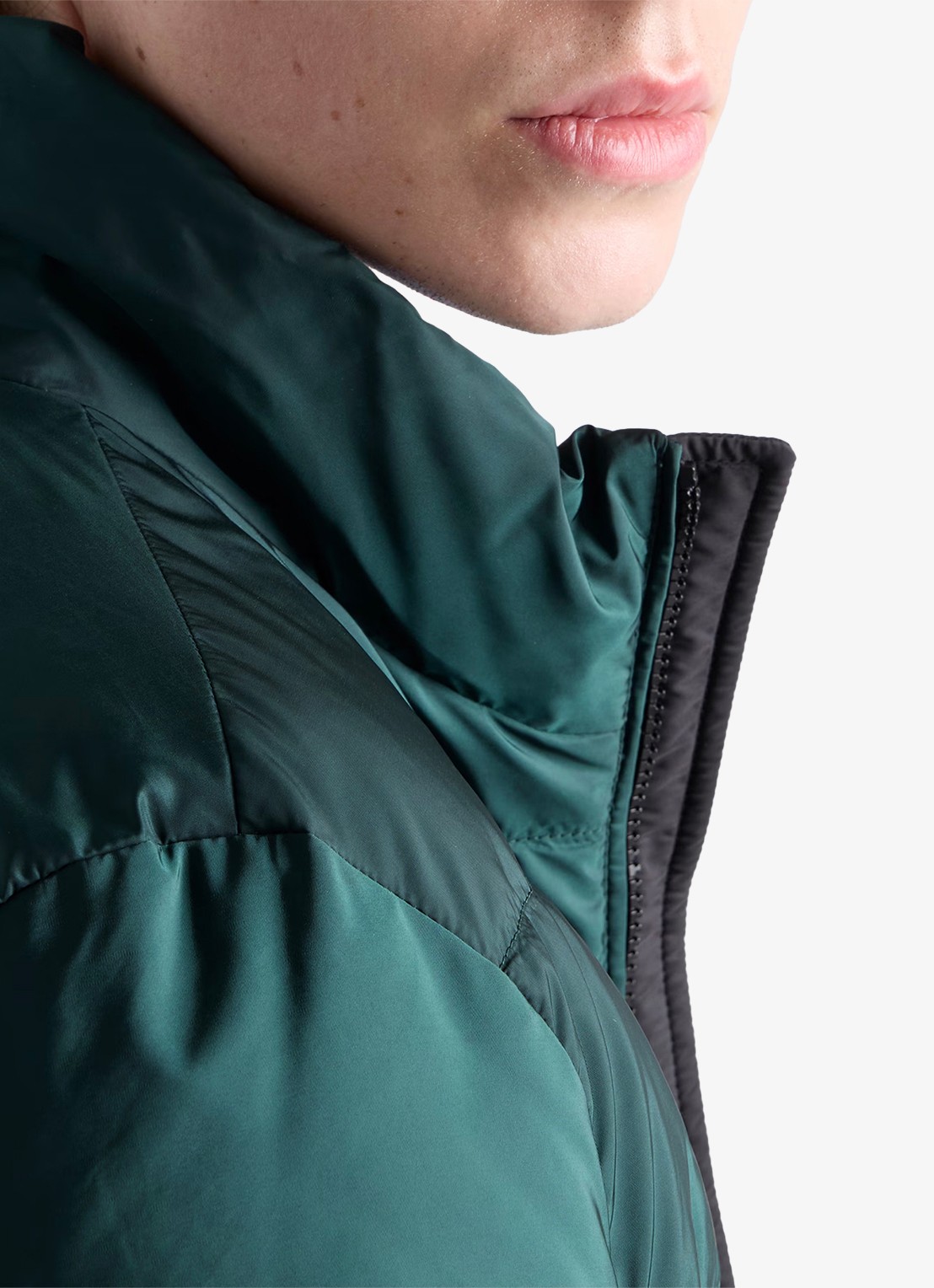 Prada Re-Nylon gewatteerd jack met ritszakken - detail 2 donkergroen