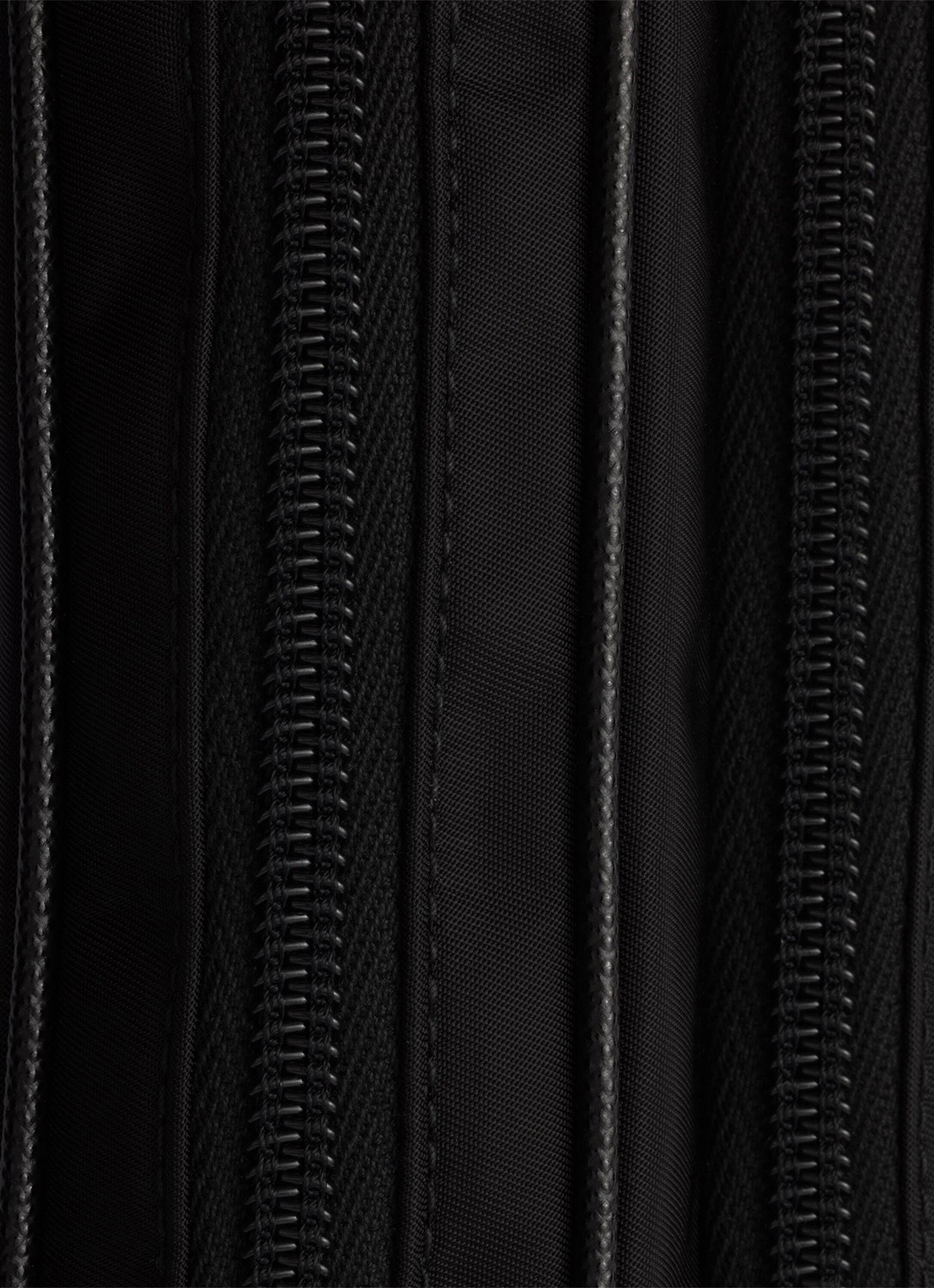 Prada Re-Nylon heuptas met leren details - detail 5 zwart