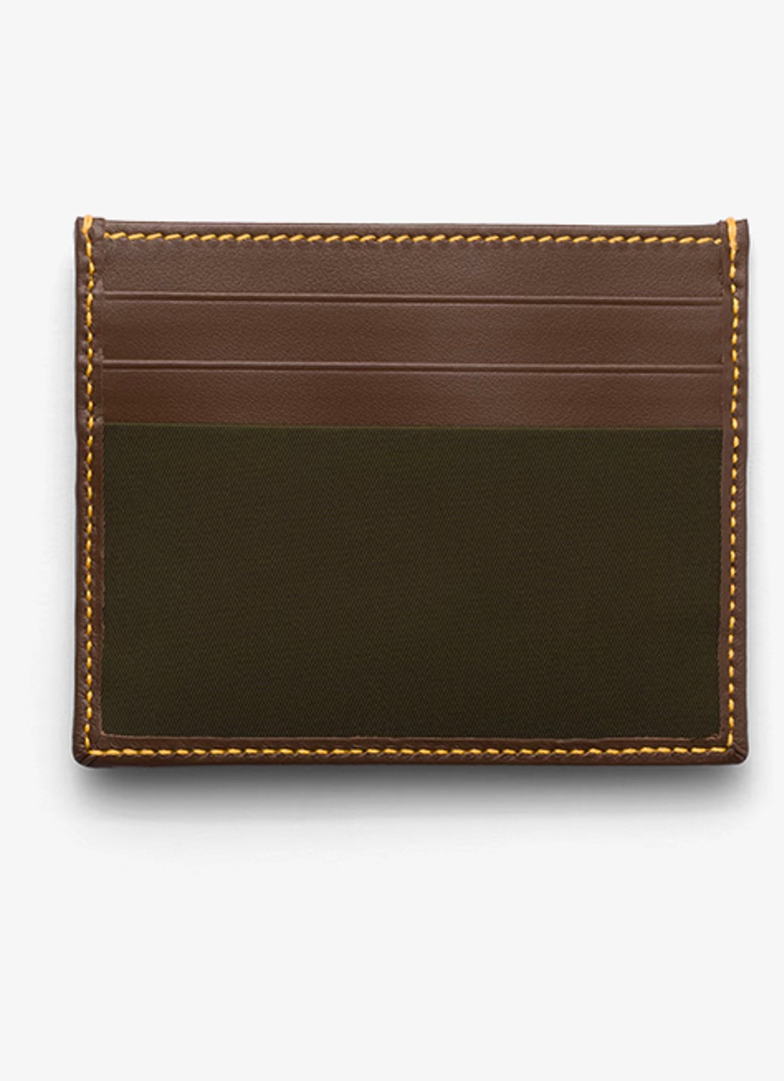 Prada Re-Nylon pasjeshouder met leren details - voorkant 2 donkergroen