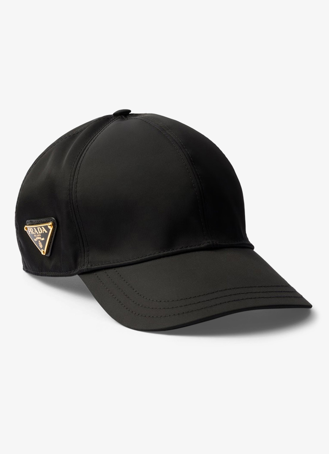Prada Re-Nylon pet met logo - voorkant zwart
