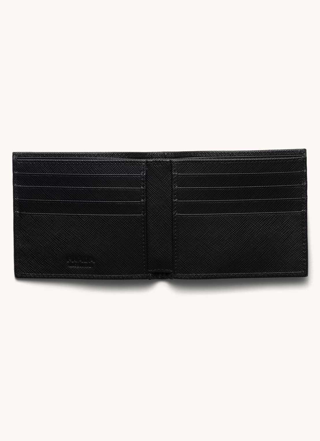 Prada Re-Nylon portemonnee met leren details - detail zwart