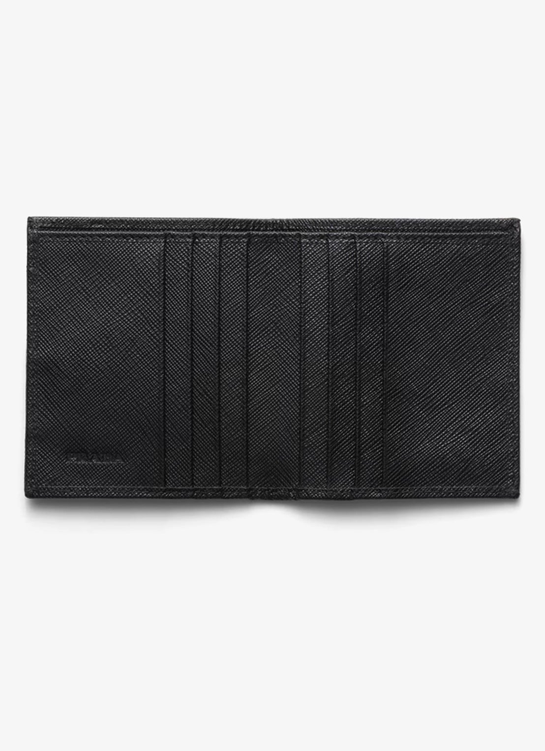 Prada Re-Nylon portemonnee met leren details - voorkant 2 zwart