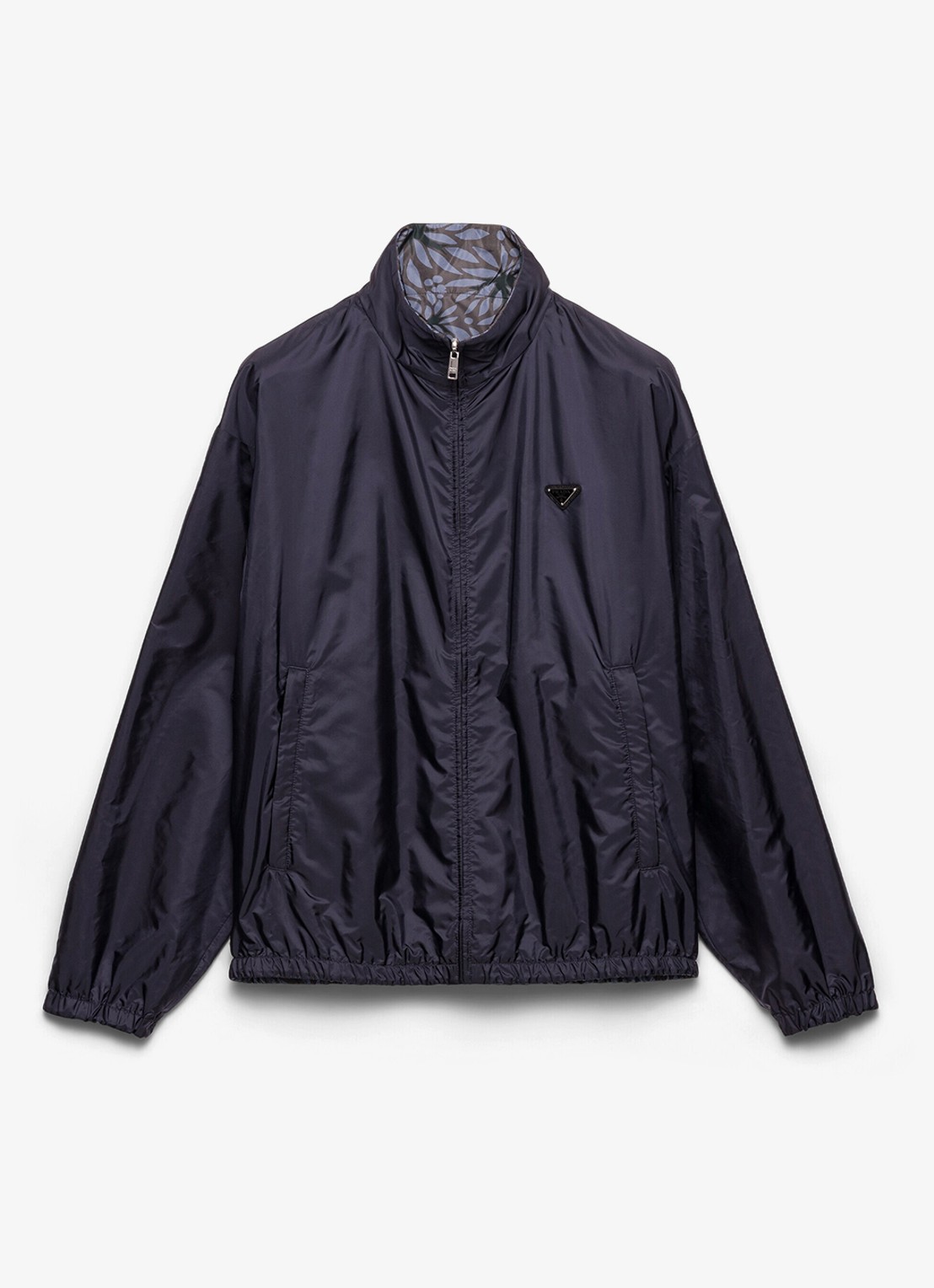 Prada Re-Nylon reversible jack met ritszakken - voorkant 3 donkerblauw