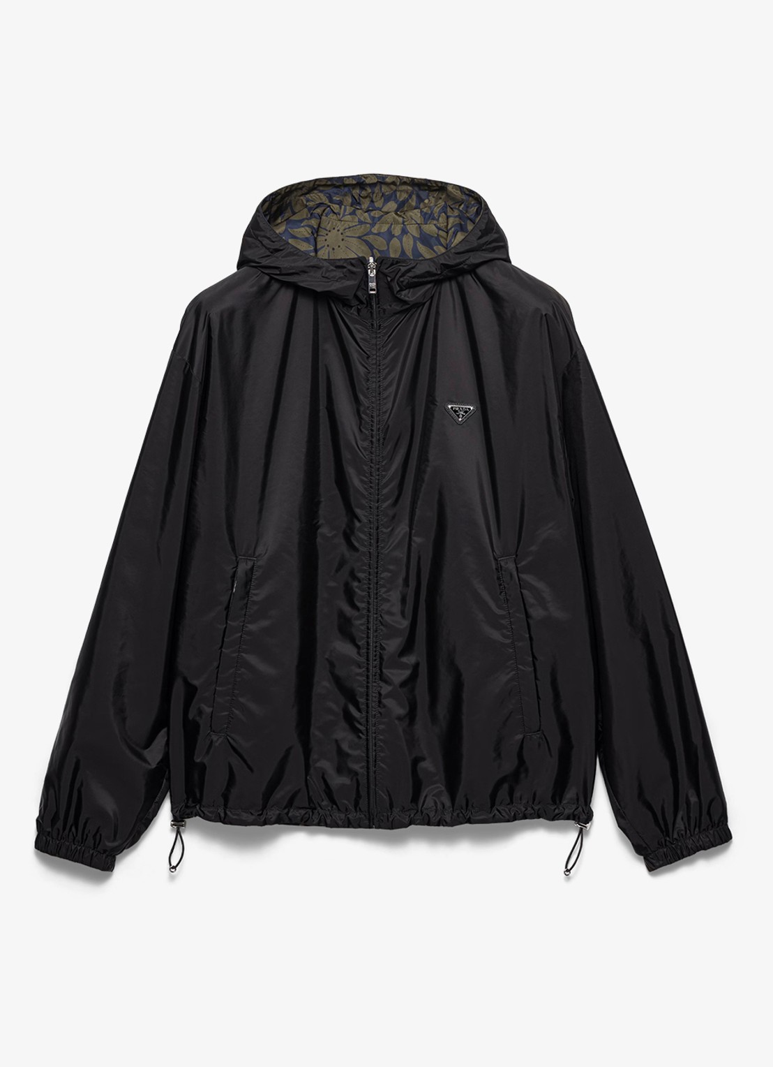 Prada Re-Nylon reversible jack met ritszakken - voorkant 2 zwart