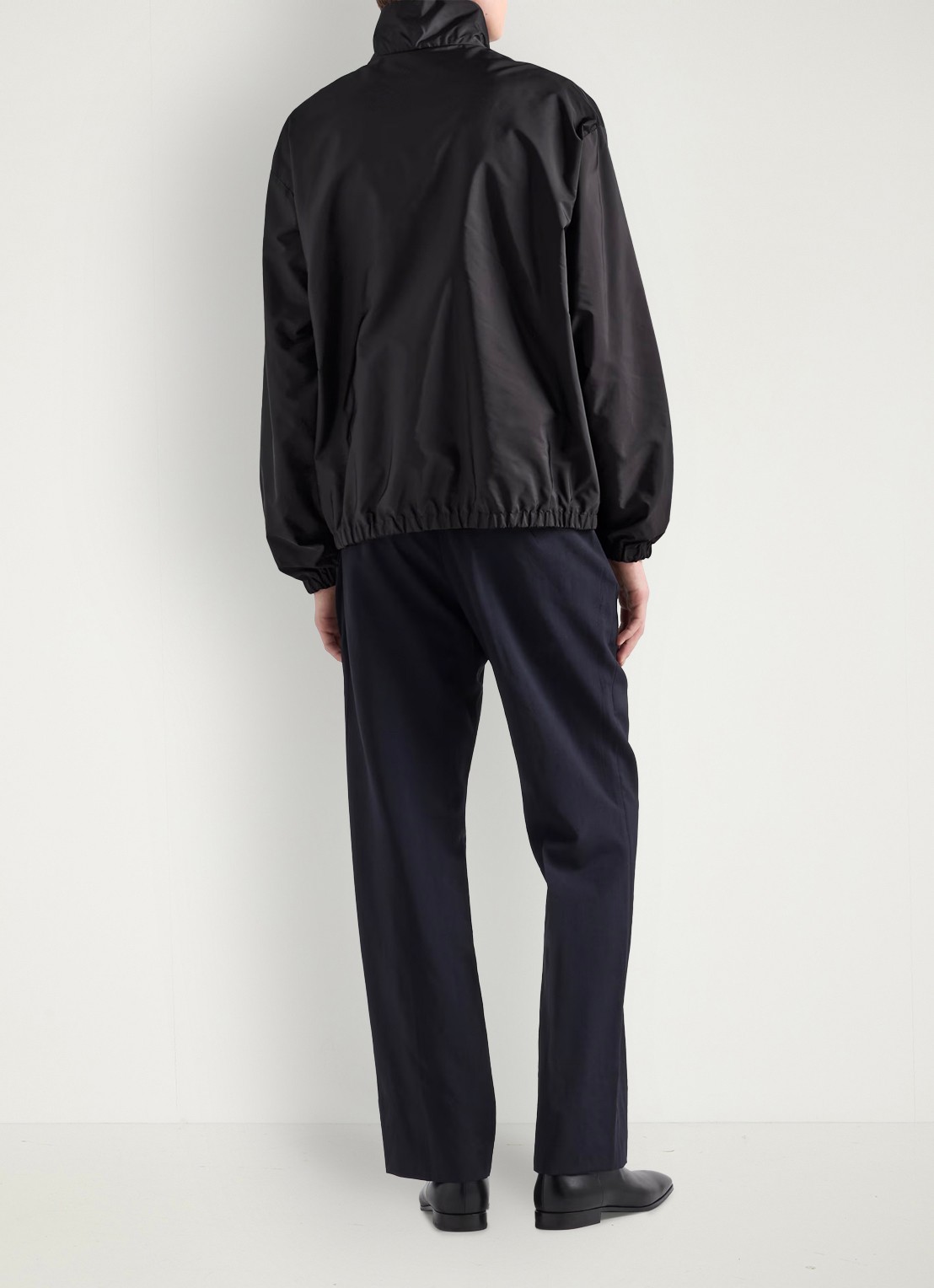 Prada Re-Nylon reversible jack met ritszakken - achterkant 4 zwart