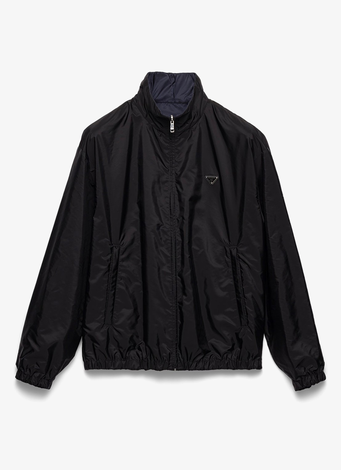 Prada Re-Nylon reversible jack met ritszakken - voorkant zwart