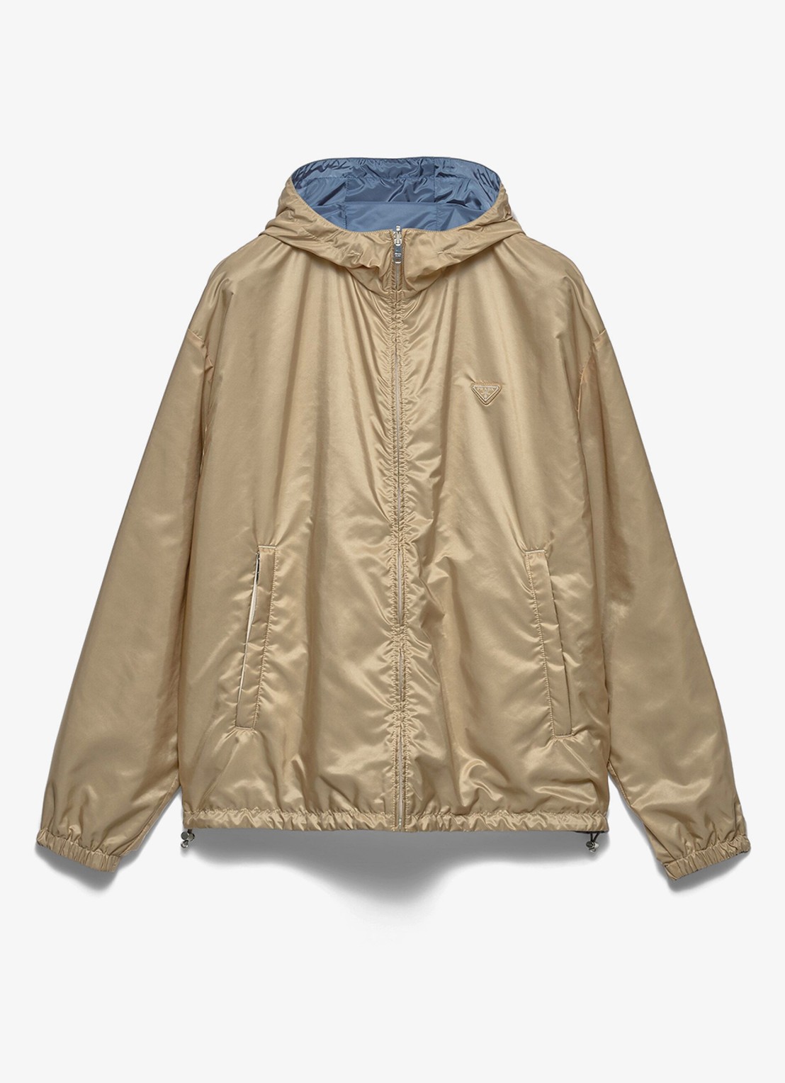 Prada Re-Nylon reversible jack met ritszakken - voorkant 2 bruin