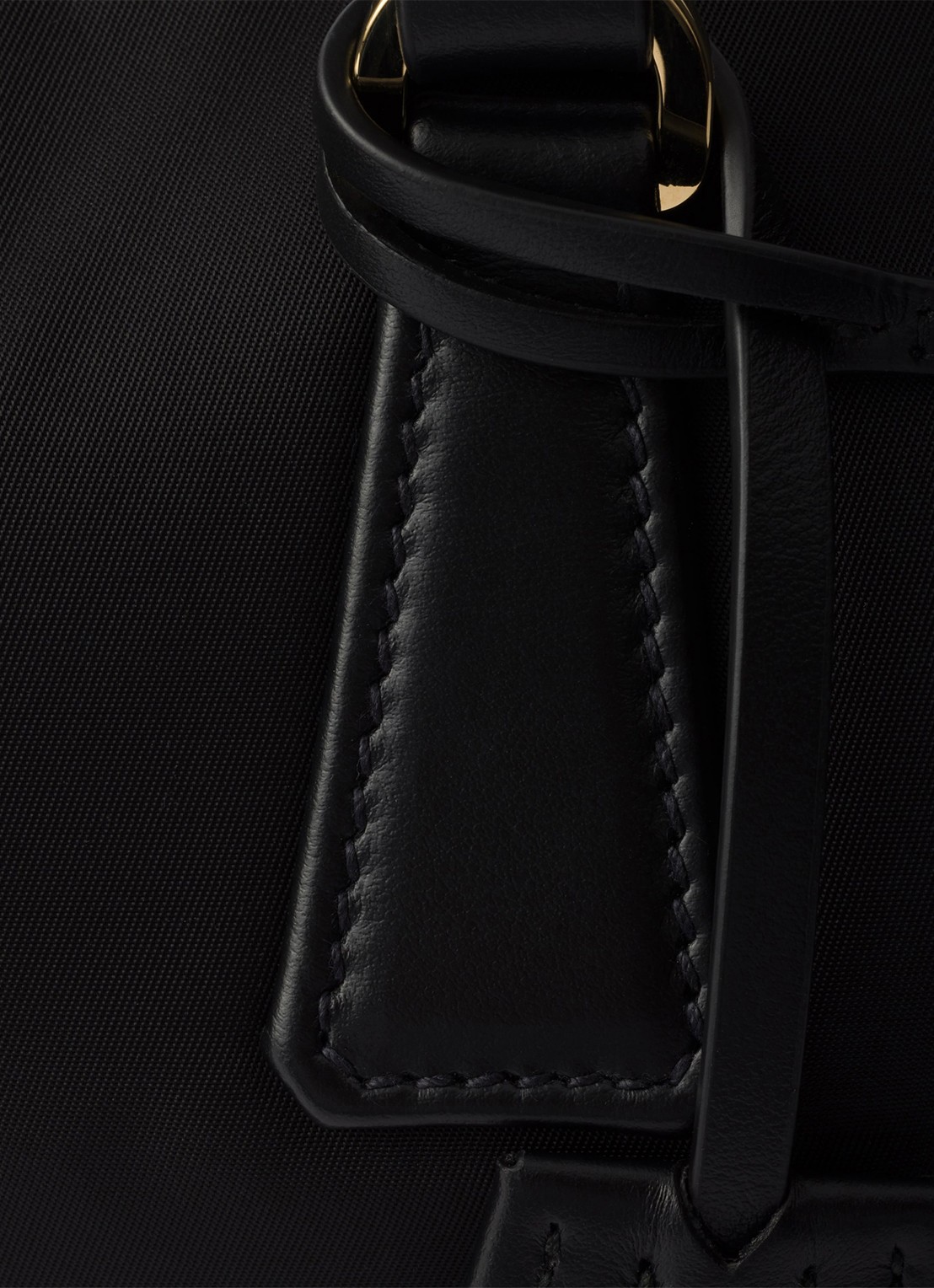 Prada Re-Nylon schoudertas met leren details - detail 3 zwart