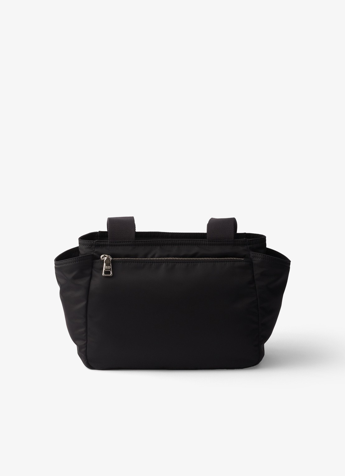 Prada Re-Nylon schoudertas met leren details - achterkant 3 zwart