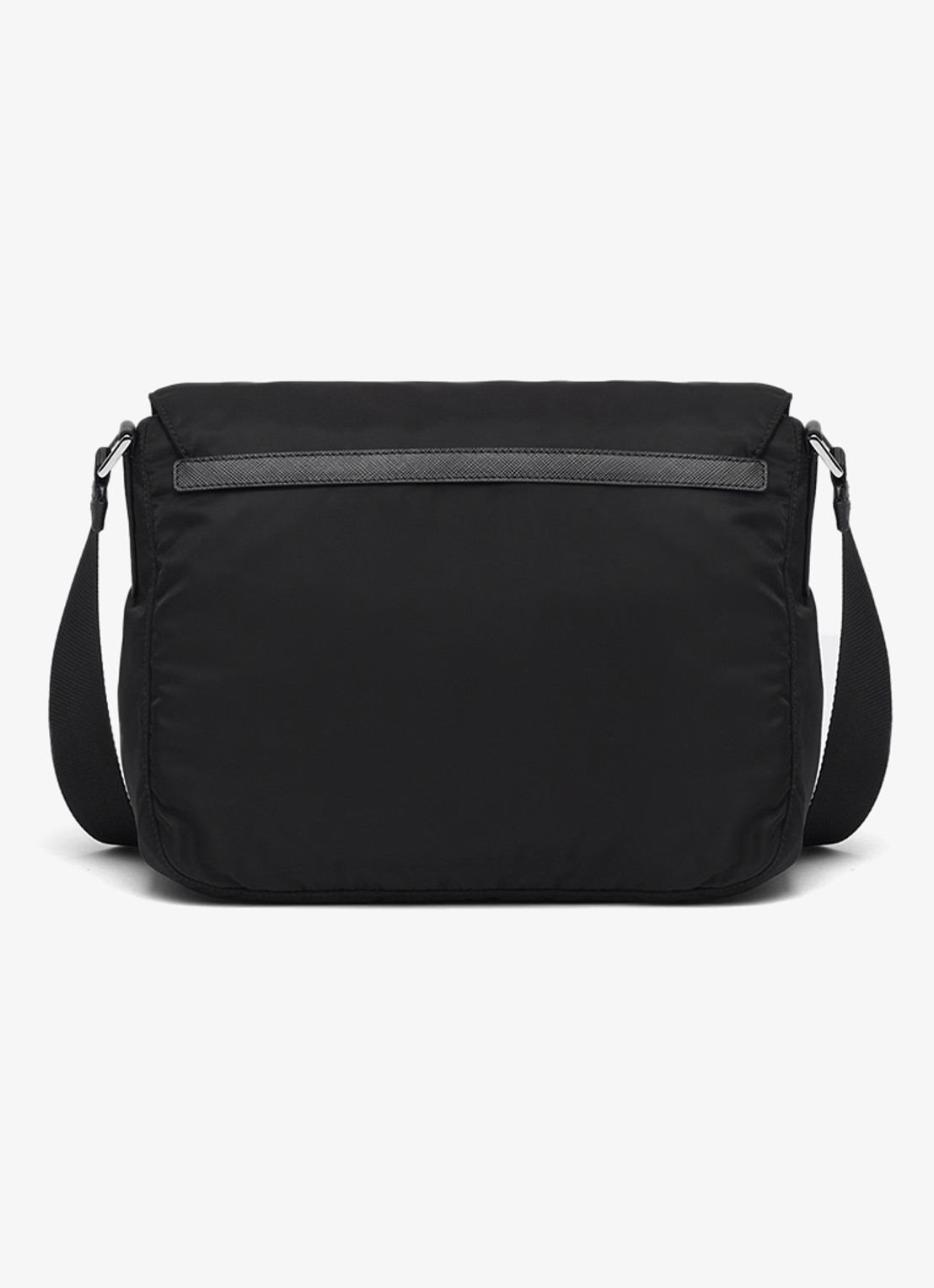 Prada Re-Nylon schoudertas met logo - achterkant 3 zwart