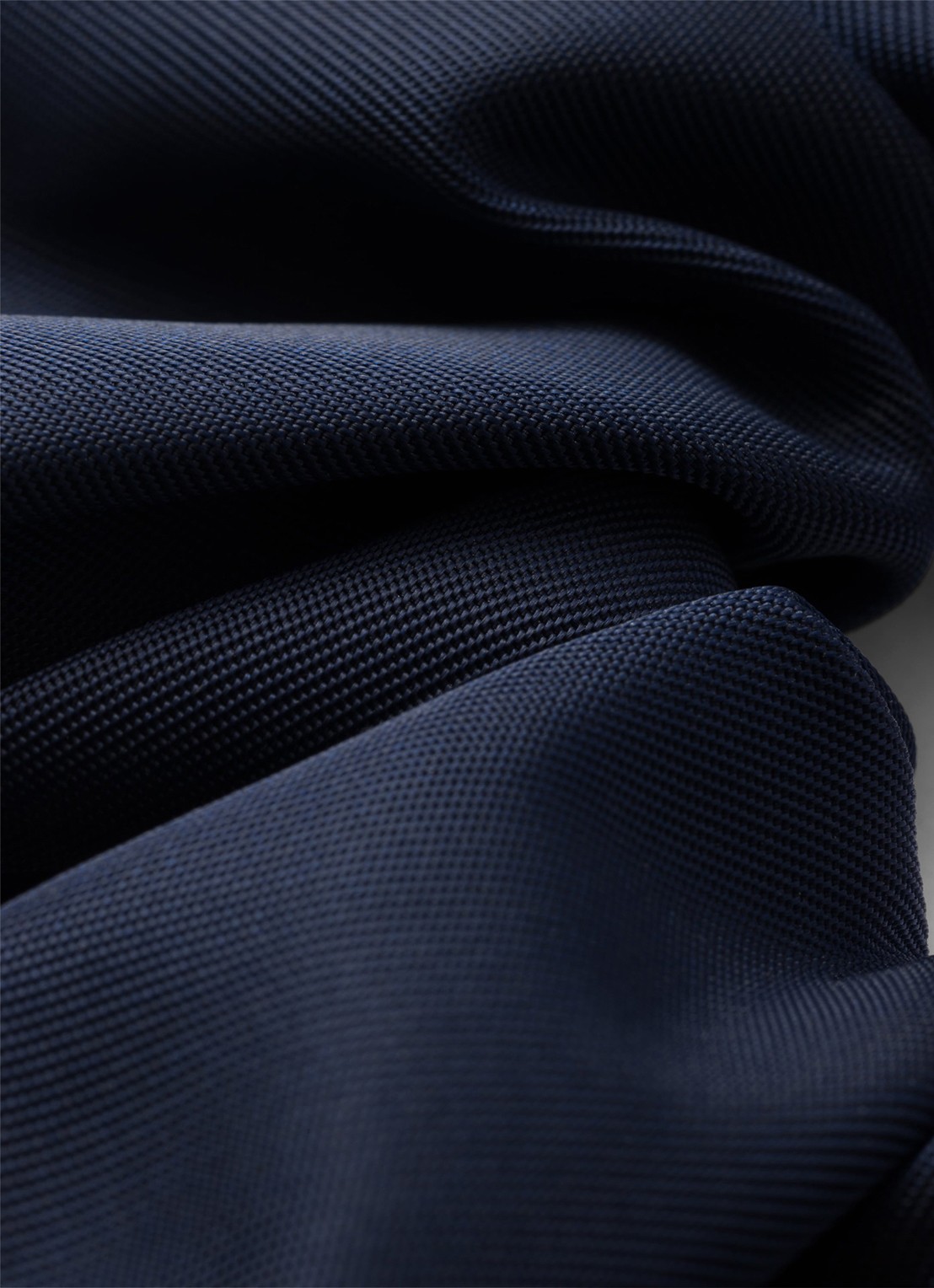 Prada Re-Nylon scrunchie met logo - voorkant 2 donkerblauw