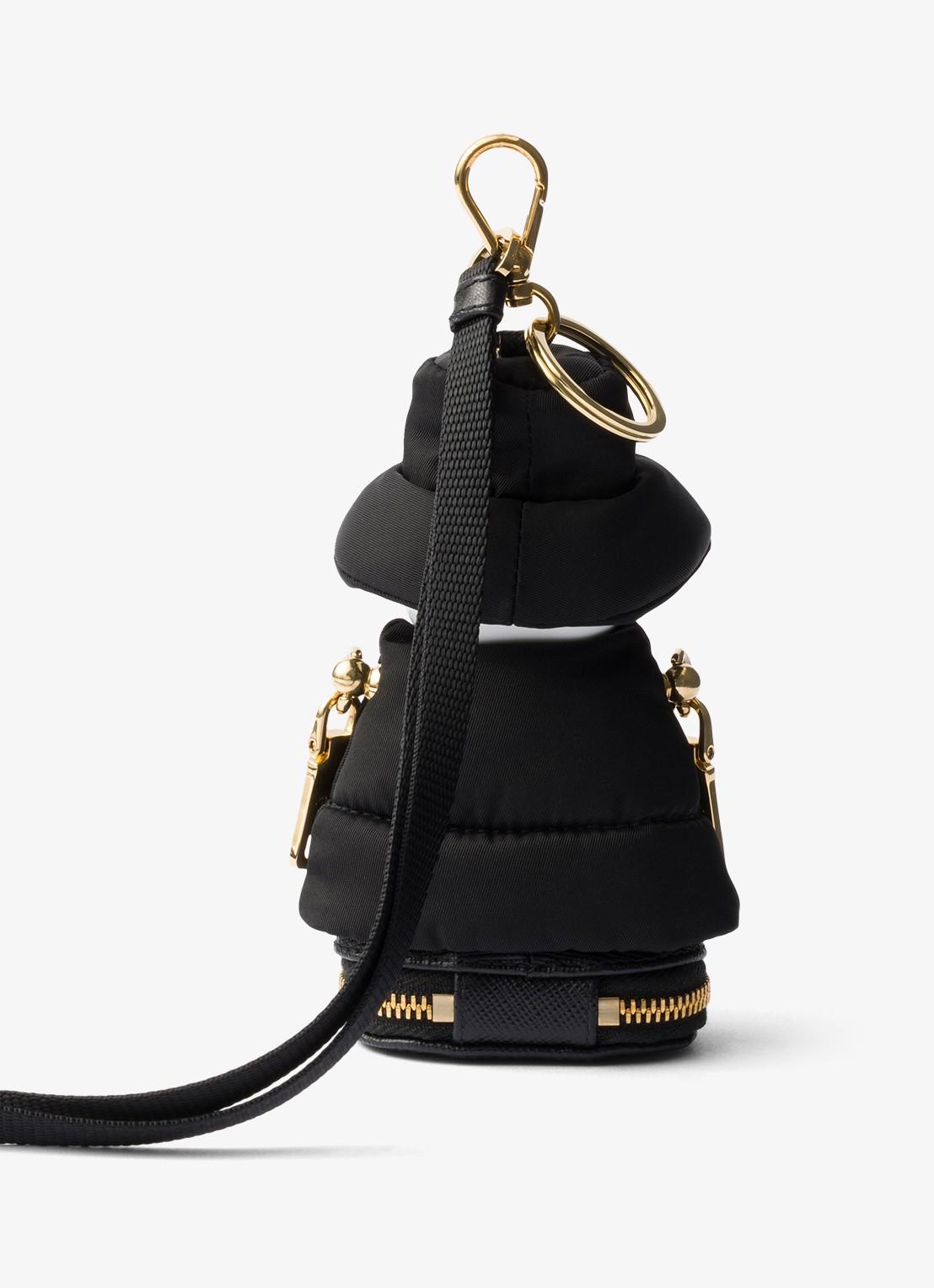 Prada Re-Nylon Soft Robot tasbedel - achterkant 3 zwart