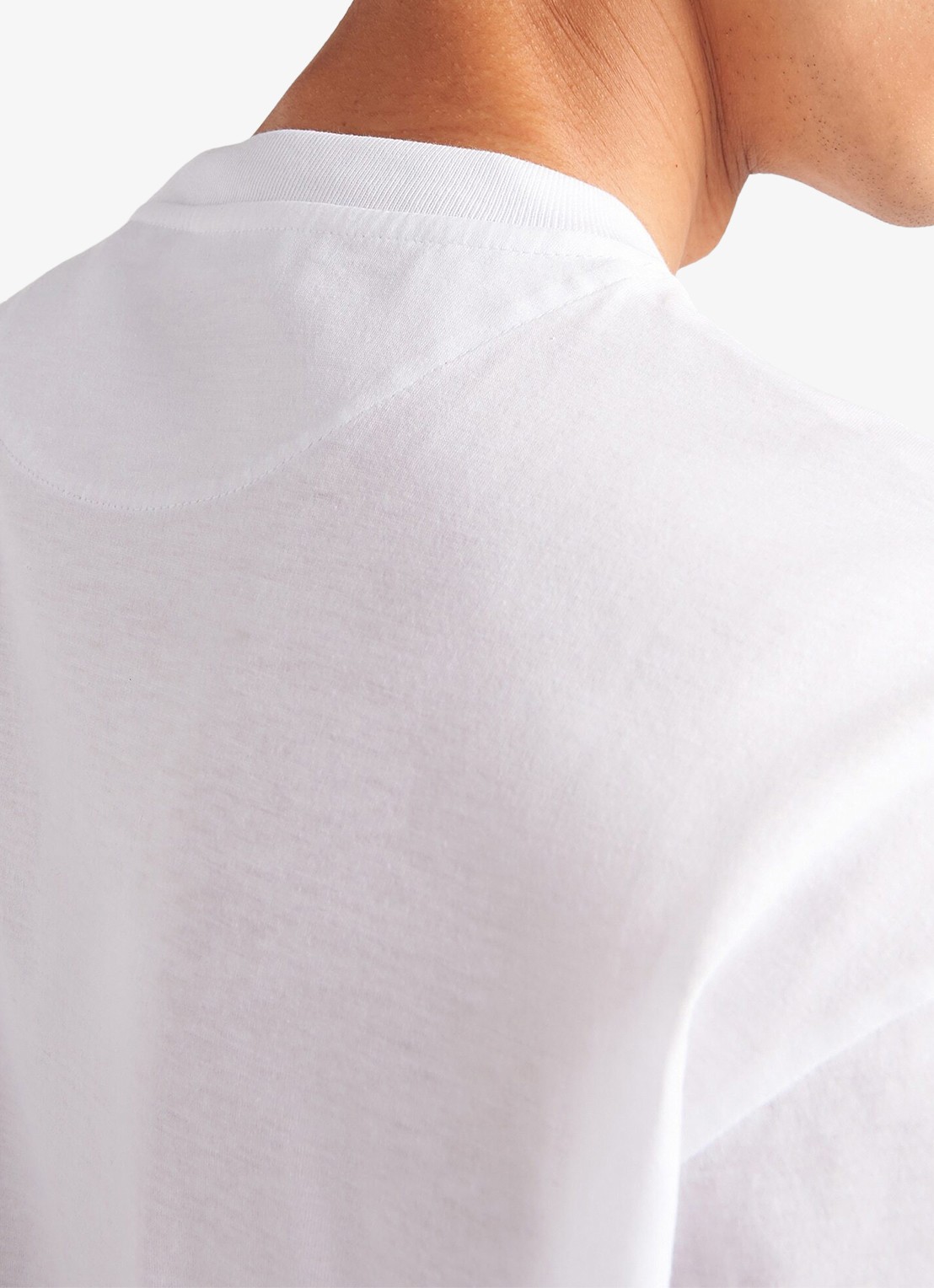 Prada Re-Nylon T-shirt met borstzak en logo - detail 5 white