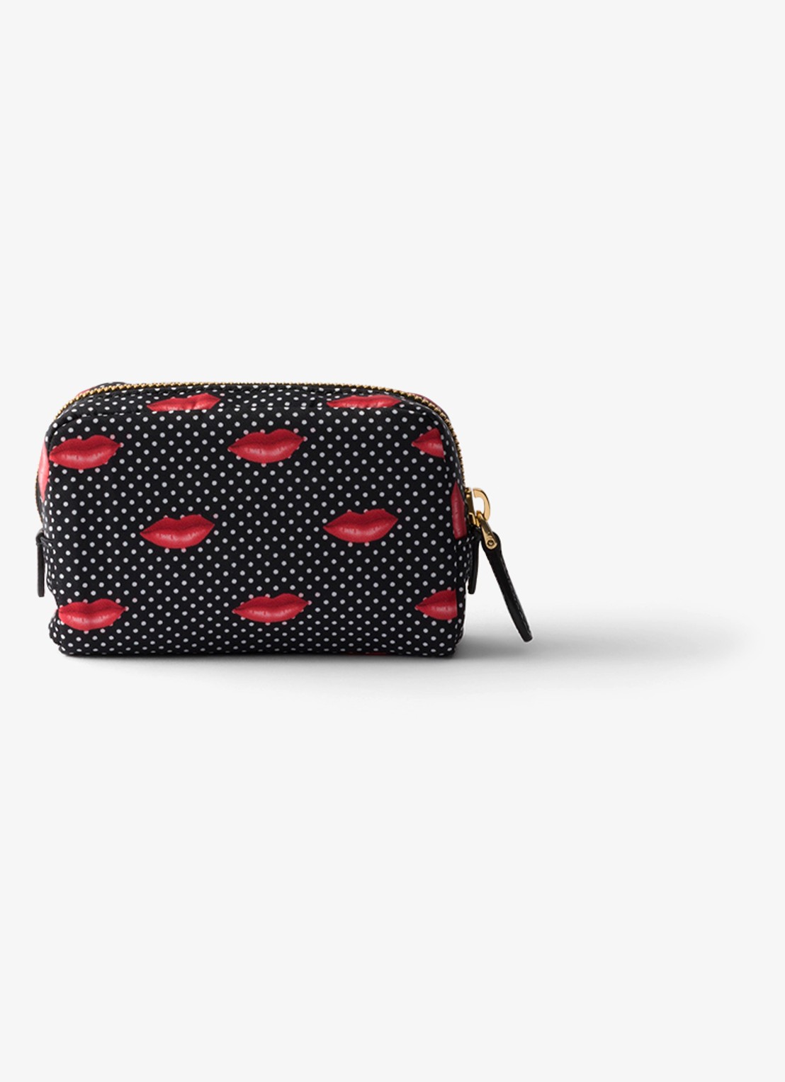 Prada Re-Nylon toilettas met print - achterkant zwart