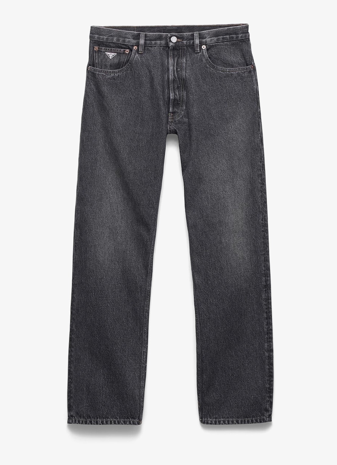 Prada Regular fit jeans met gekleurde wassing - voorkant 5 zwart