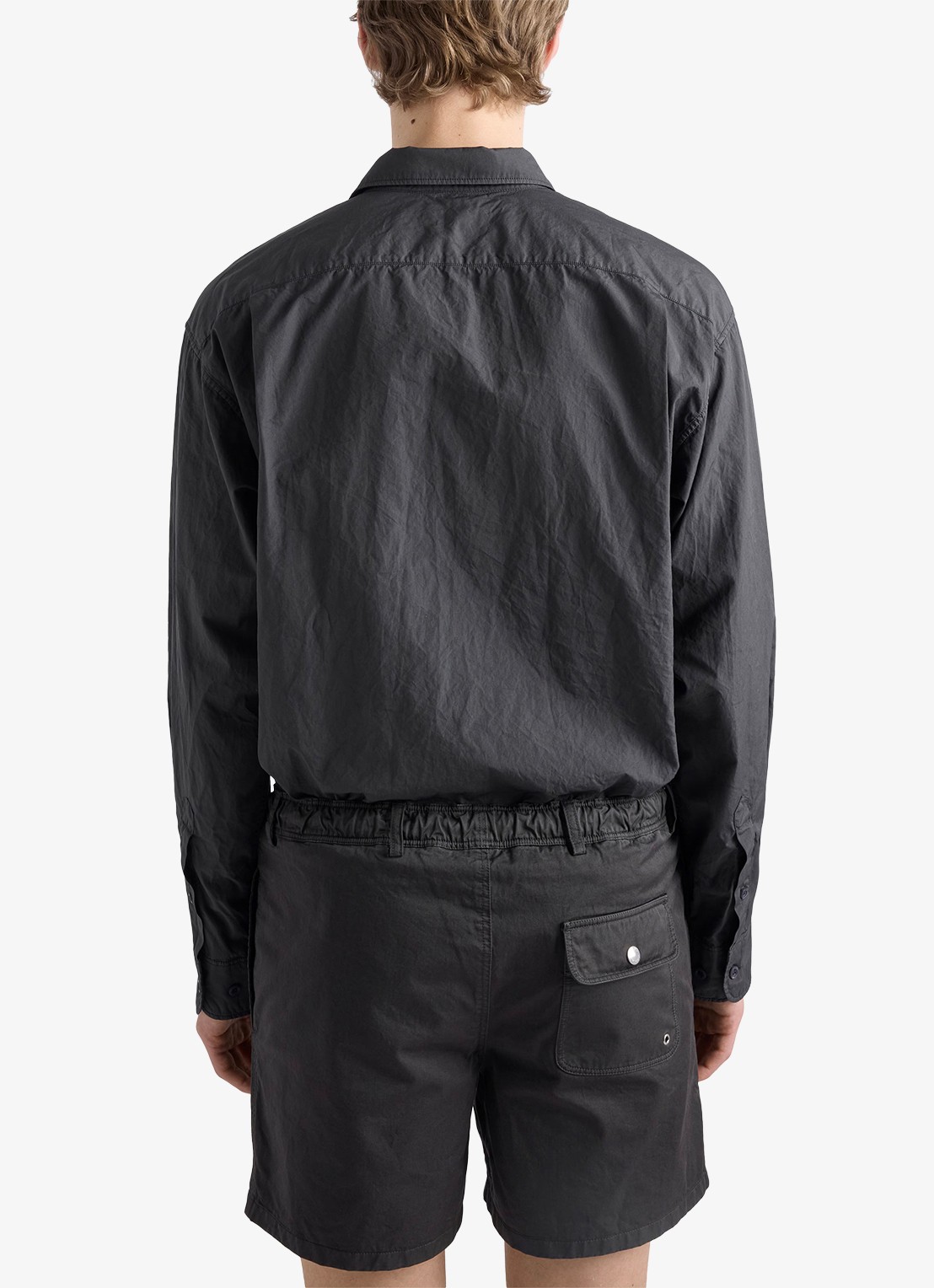 Prada Regular fit overhemd met borstzak - achterkant 3 donkergrijs