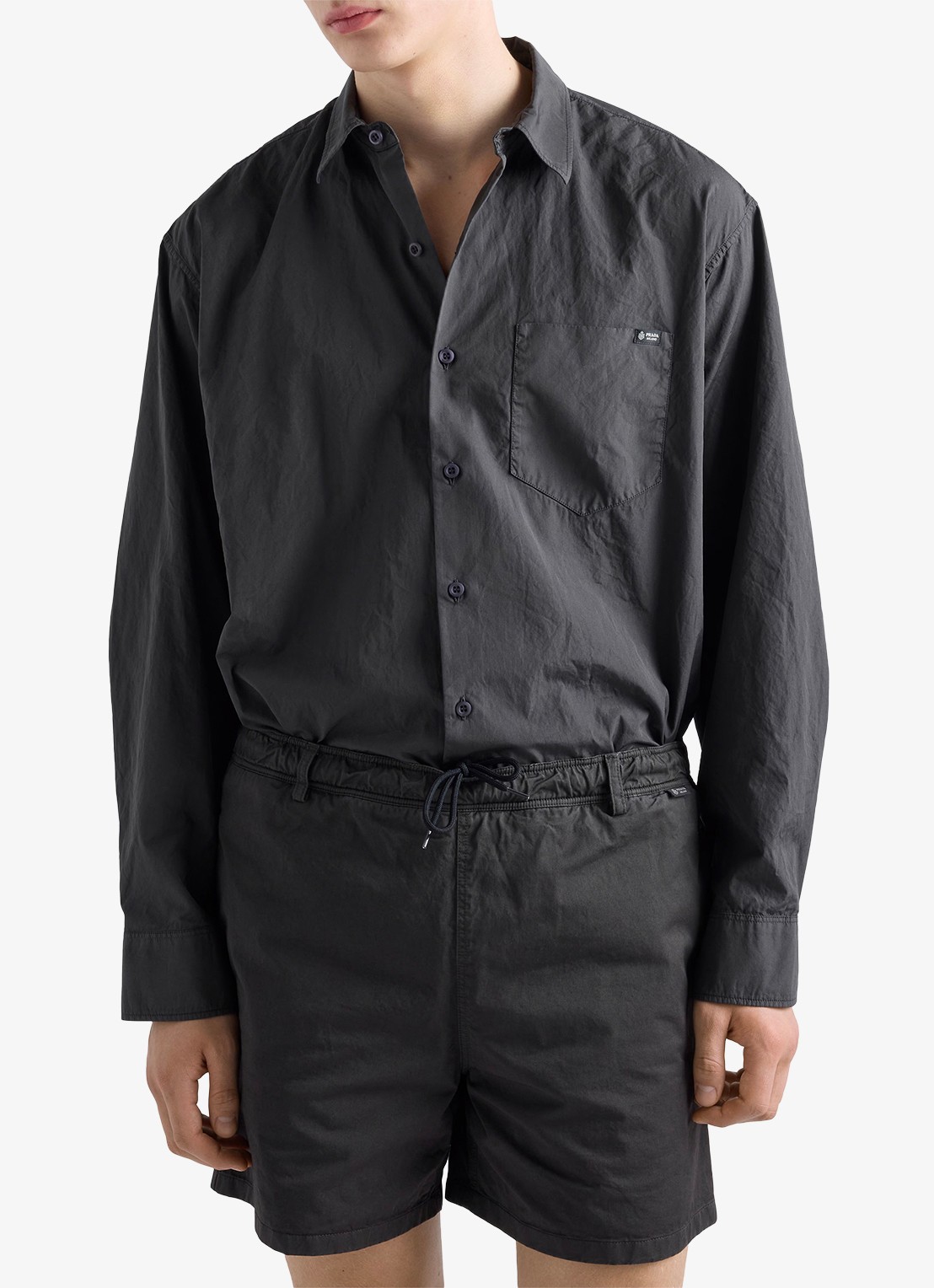 Prada Regular fit overhemd met borstzak - detail 4 donkergrijs