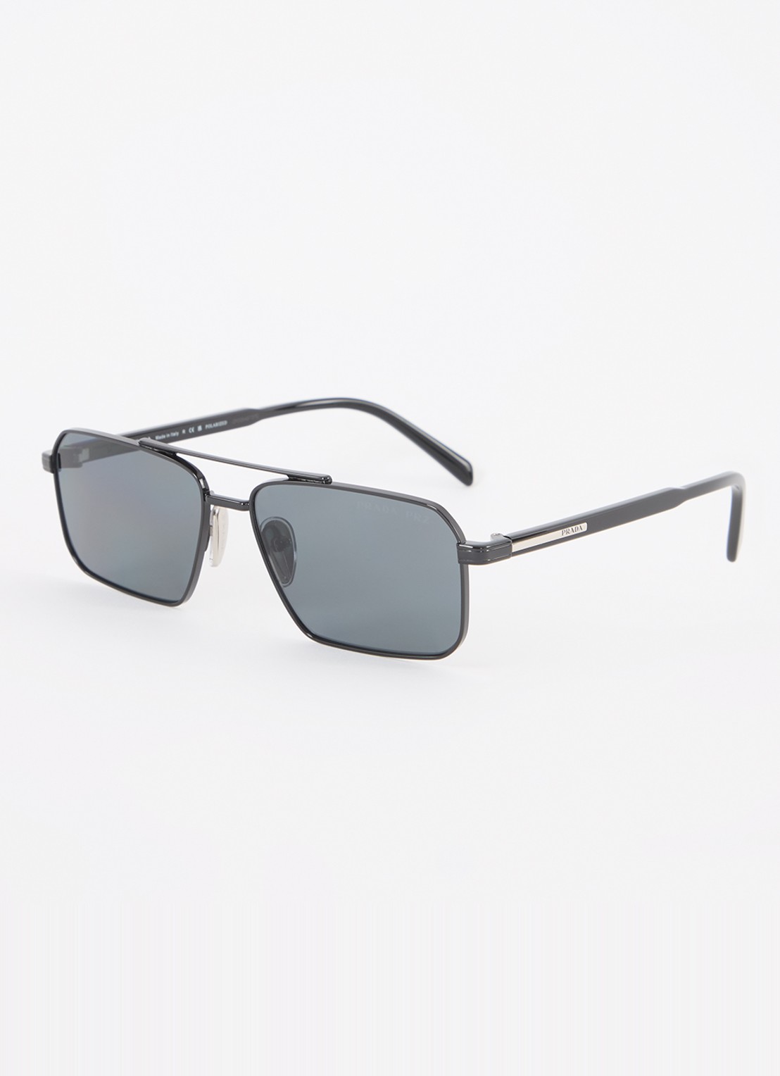Prada Retro zonnebril gepolariseerd PRA57S - voorkant zwart