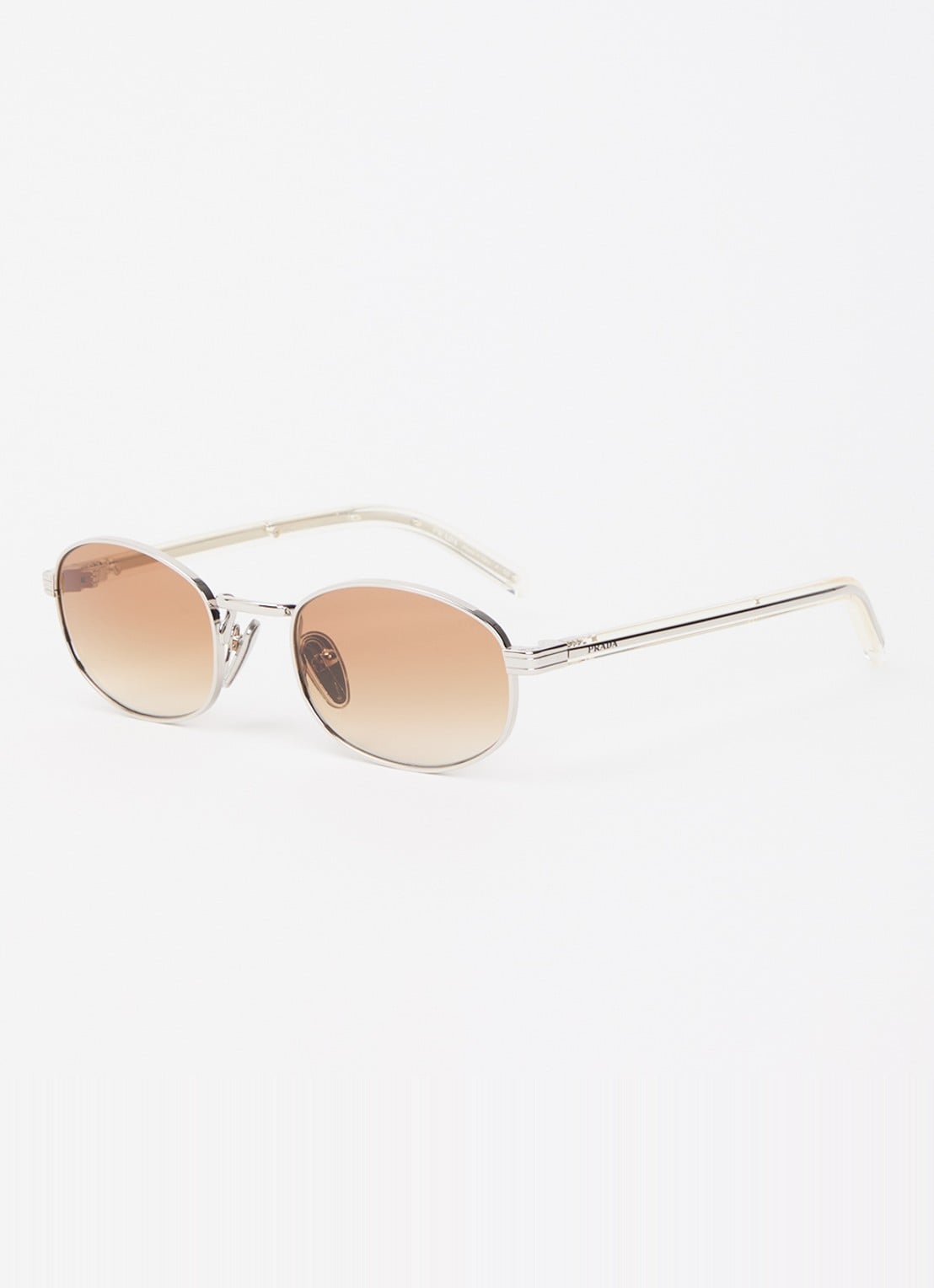 Prada Retro zonnebril PR B53S - voorkant zilver