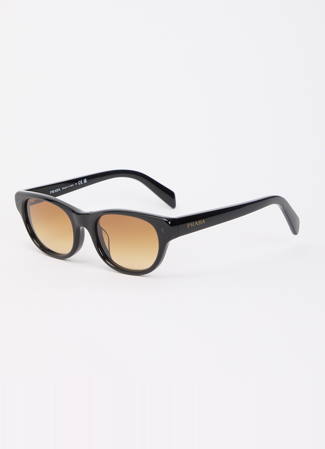 Prada Retro zonnebril PR C08SF - voorkant 4 zwart