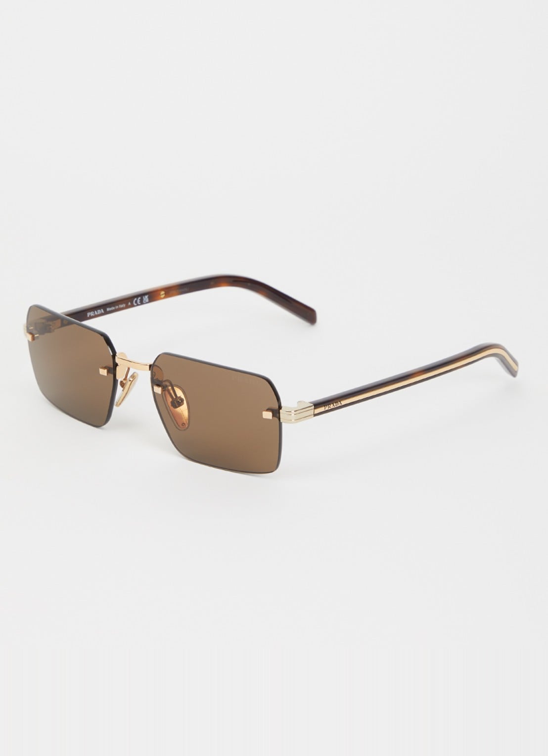 Prada Retro zonnebril PR D55S - voorkant goud