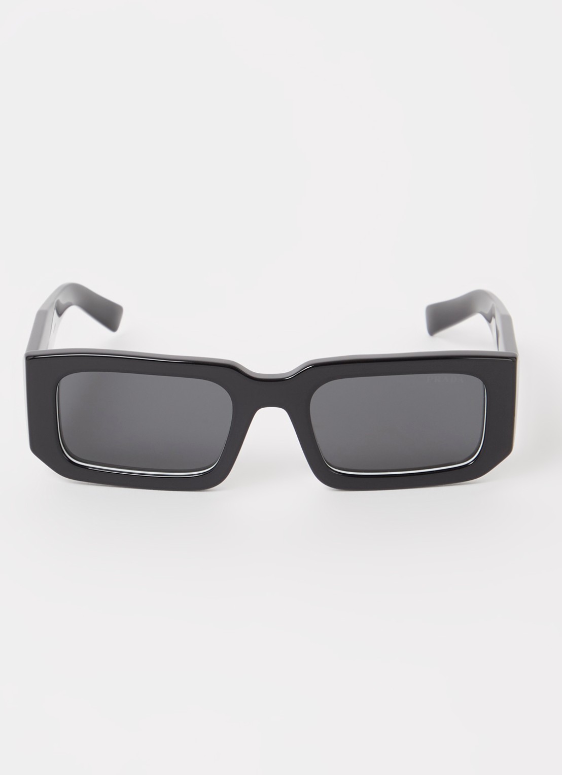Prada Retro zonnebril PR06YS - detail 3 zwart