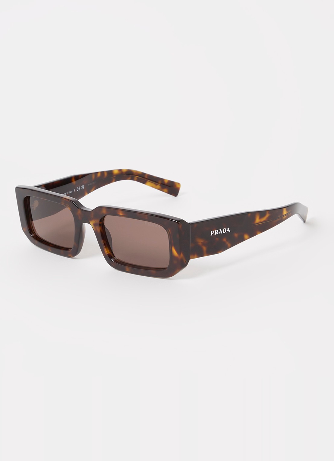 Prada Retro zonnebril PR06YS - voorkant 4 donkerbruin