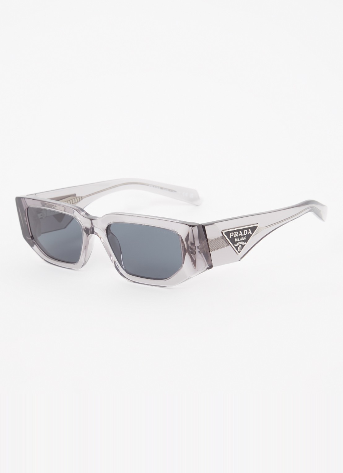 Prada Retro zonnebril PR09ZS - voorkant 4 lichtgrijs