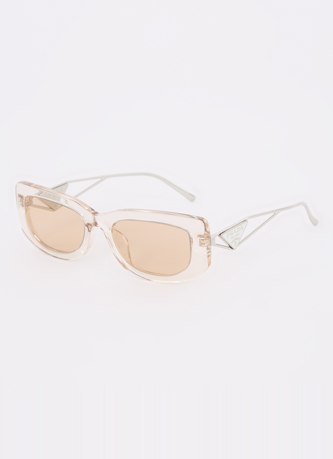 Prada Retro zonnebril PR14YS - voorkant 4 beige