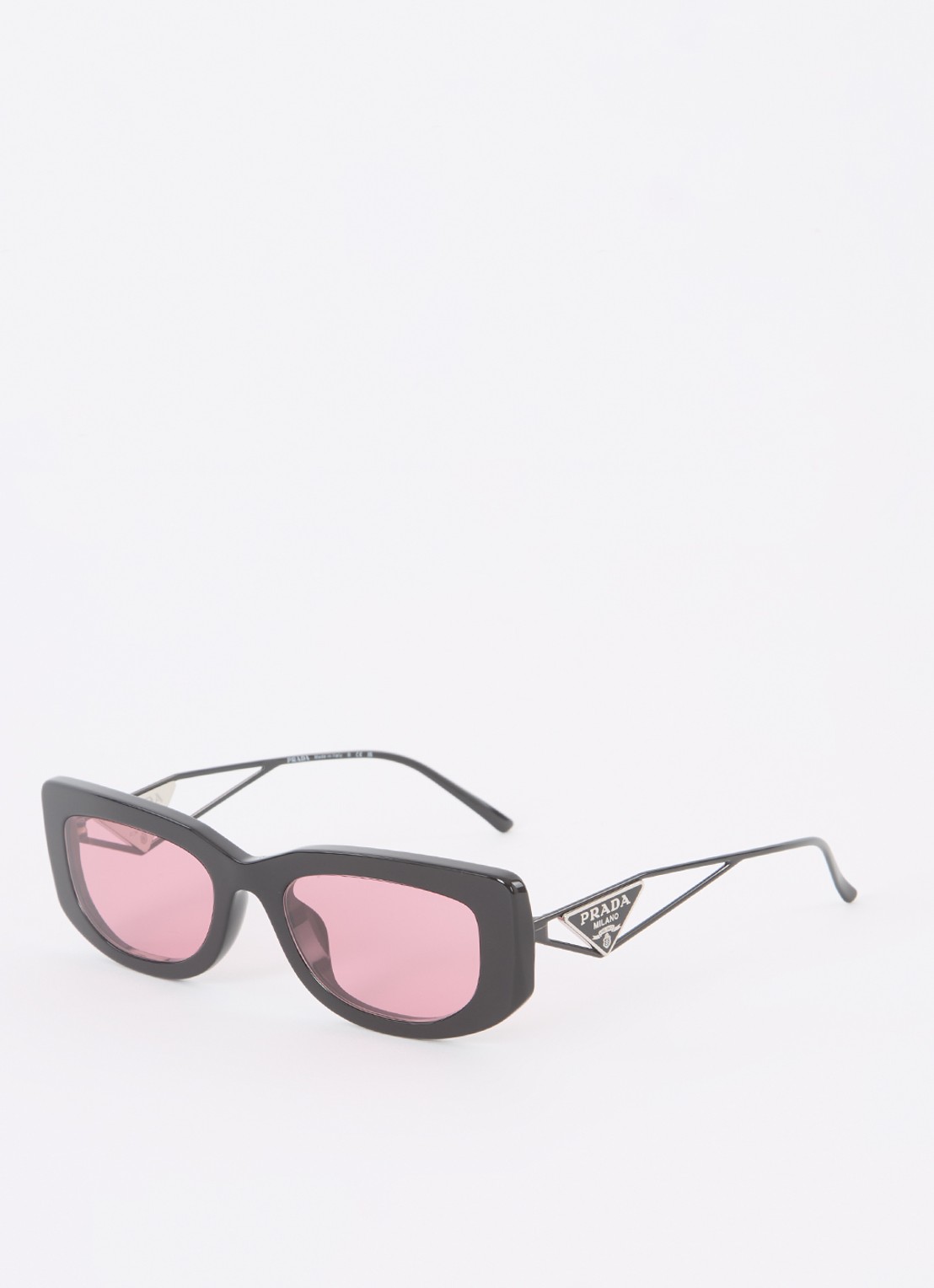 Prada Retro zonnebril PR14YS - voorkant zwart