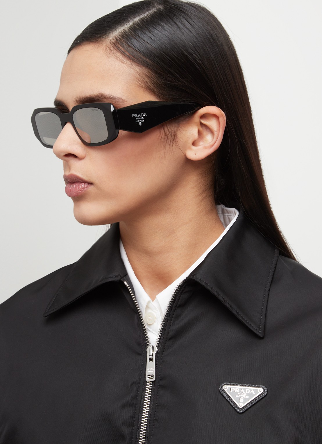 Prada Retro zonnebril PR17WS   - voorkant 2 zwart