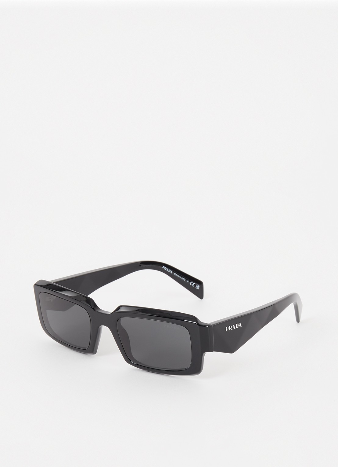 Prada Retro zonnebril PR27ZS  - voorkant 4 zwart