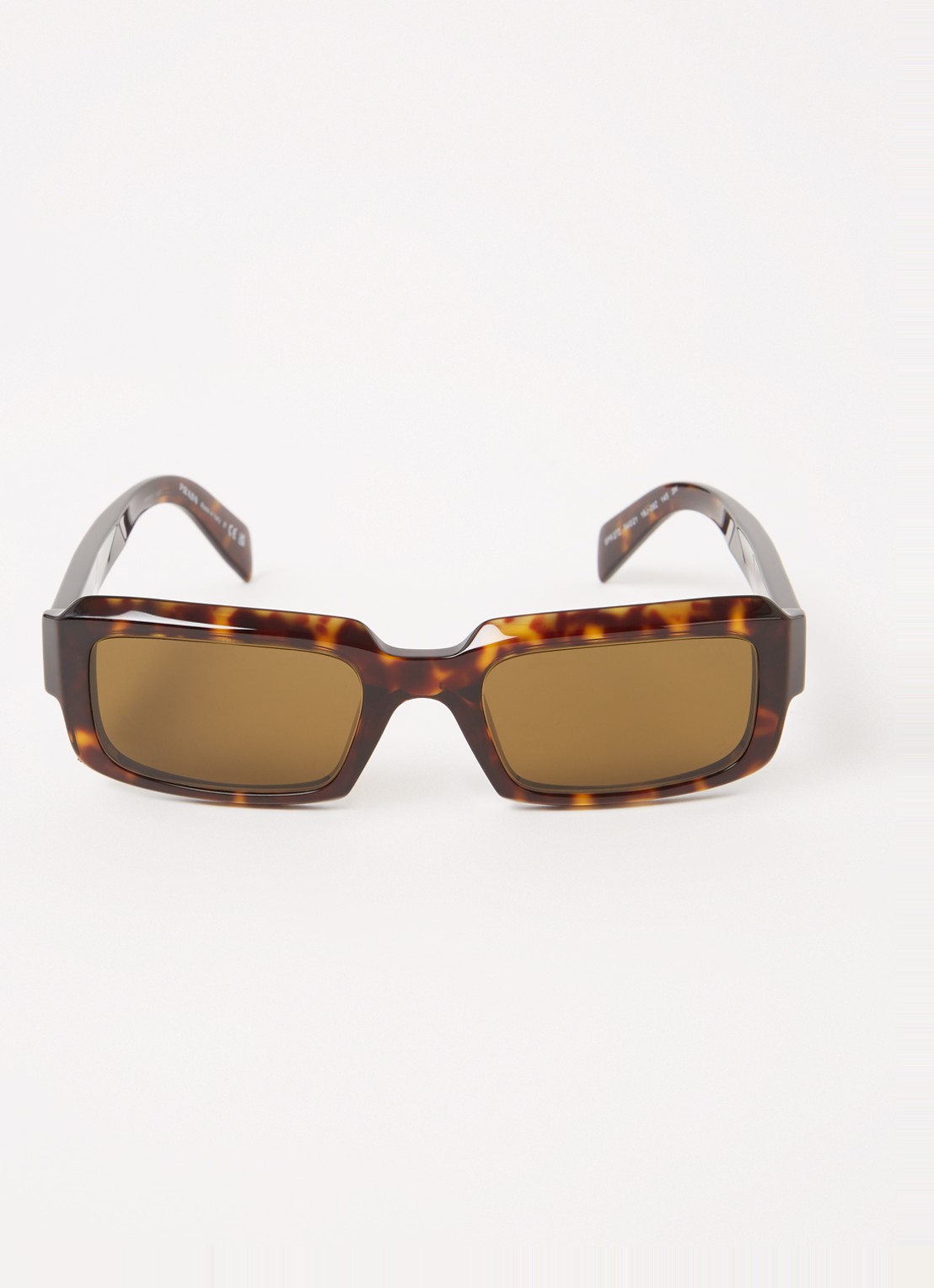Prada Retro zonnebril PR27ZS - detail 3 oranjebruin