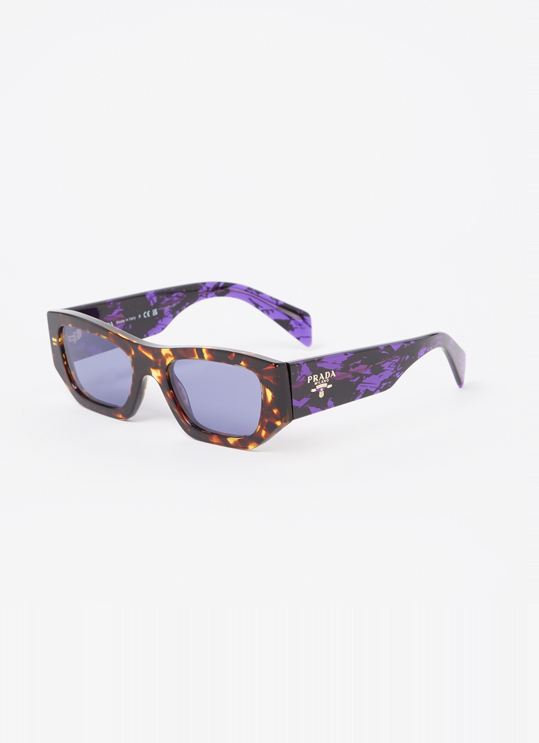 Prada Retro zonnebril PRA01S - voorkant 4 donkerbruin