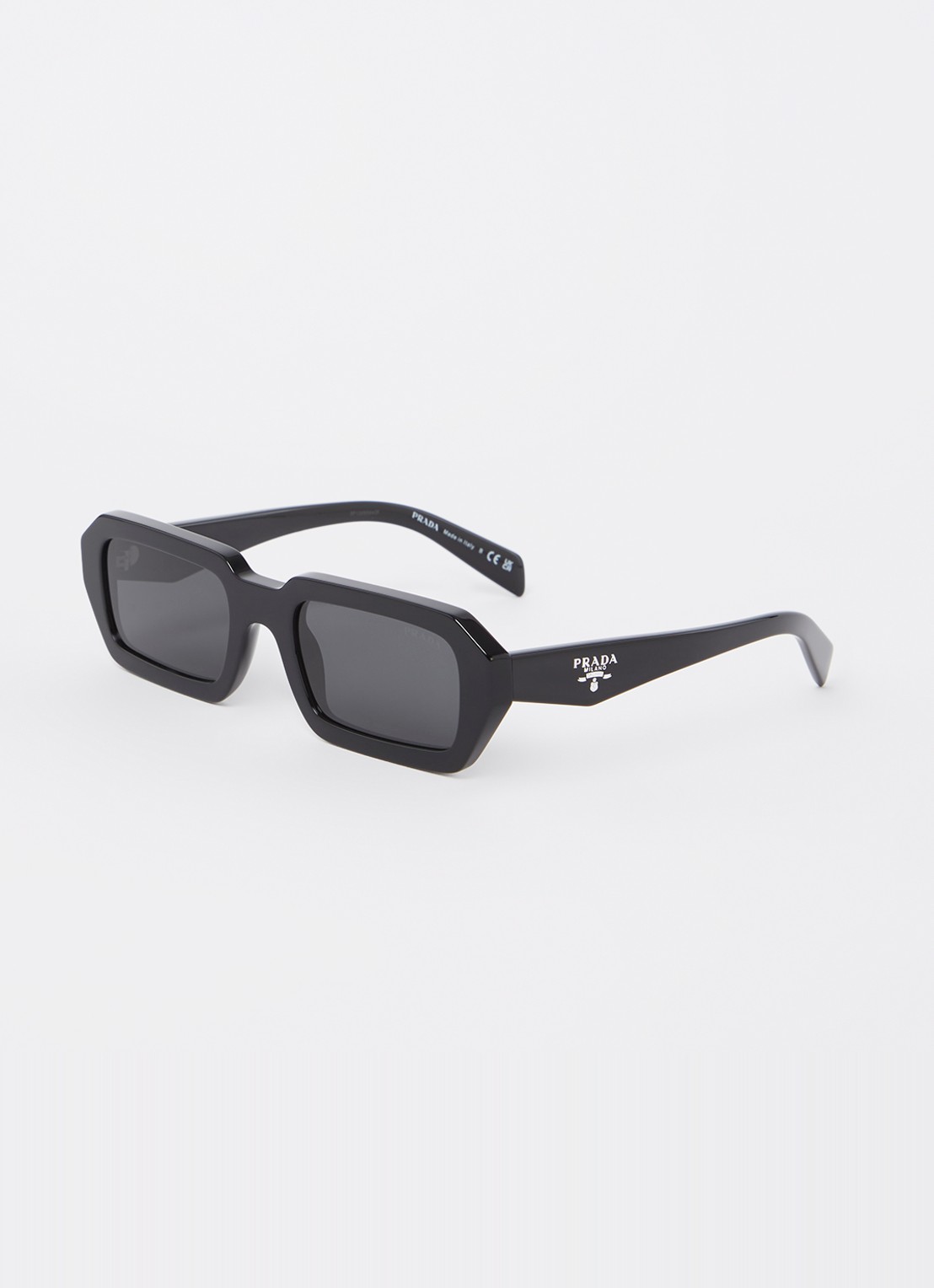 Prada Retro zonnebril PRA12S  - voorkant zwart