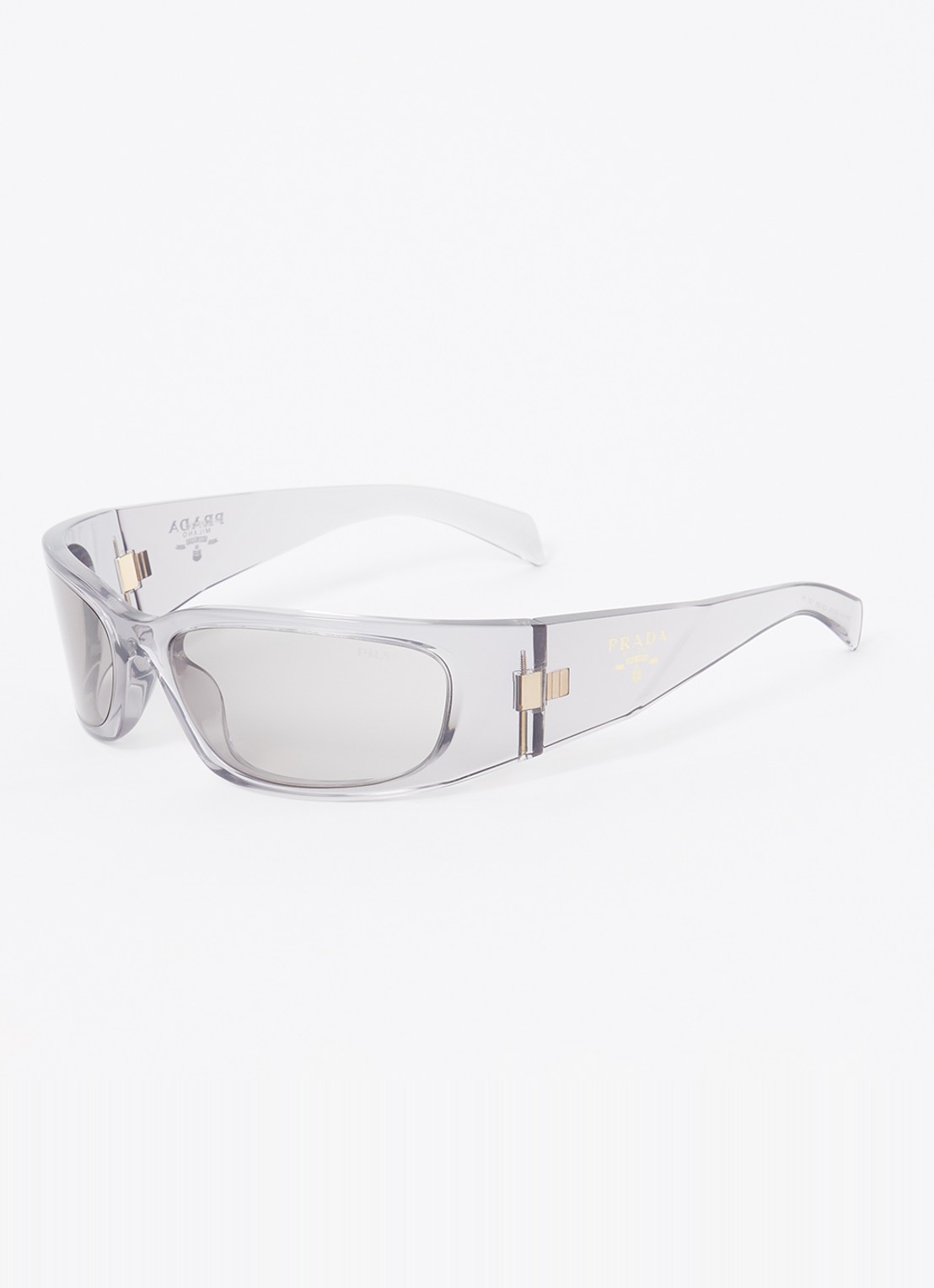 Prada Retro zonnebril PRA14S - voorkant 4 lichtgrijs