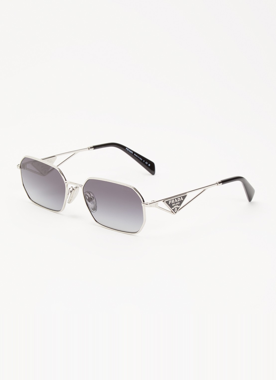 Prada Retro zonnebril PRA51S - voorkant zilver