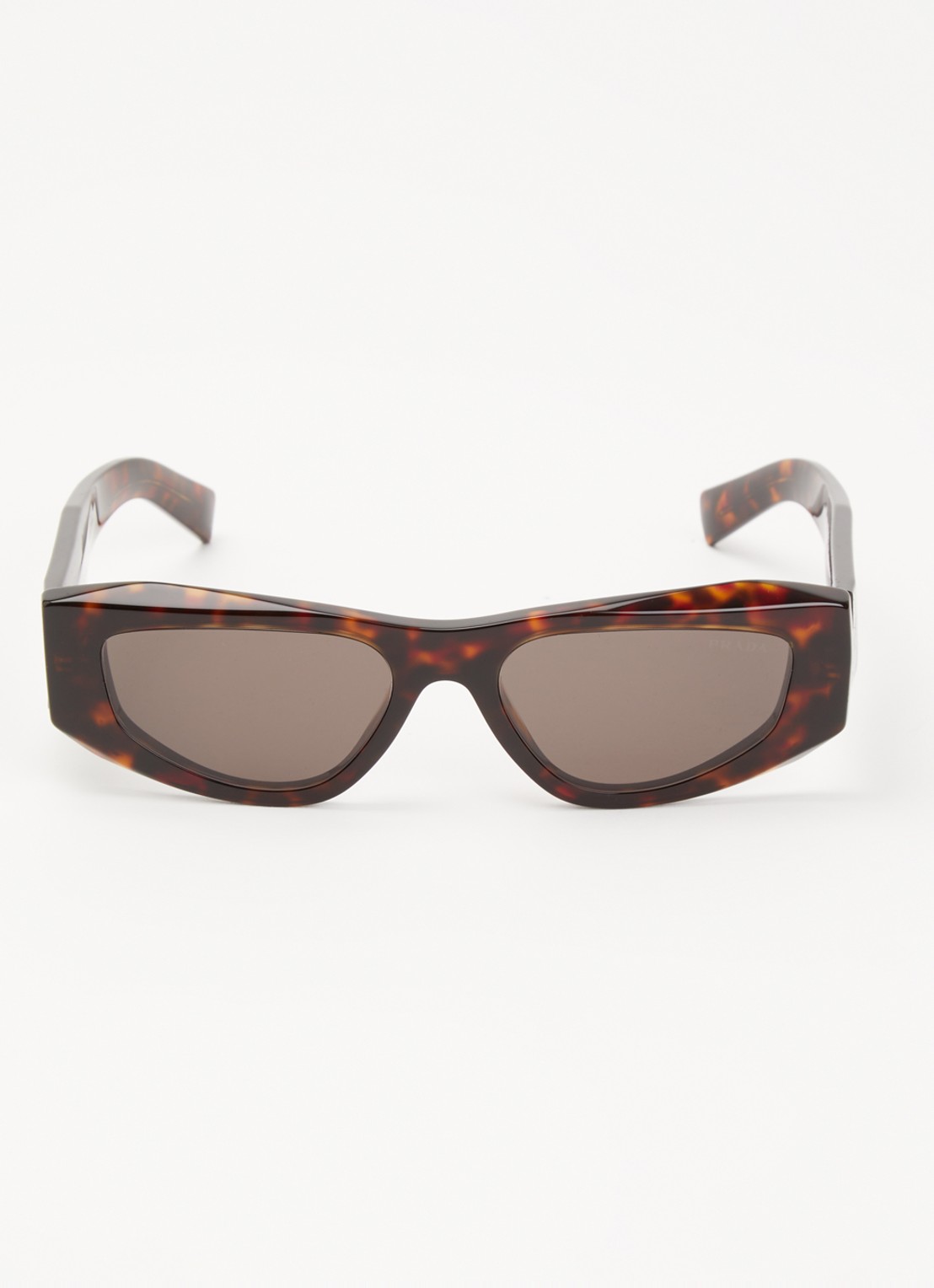 Prada Retro zonnebril PRB19S - detail donkerbruin