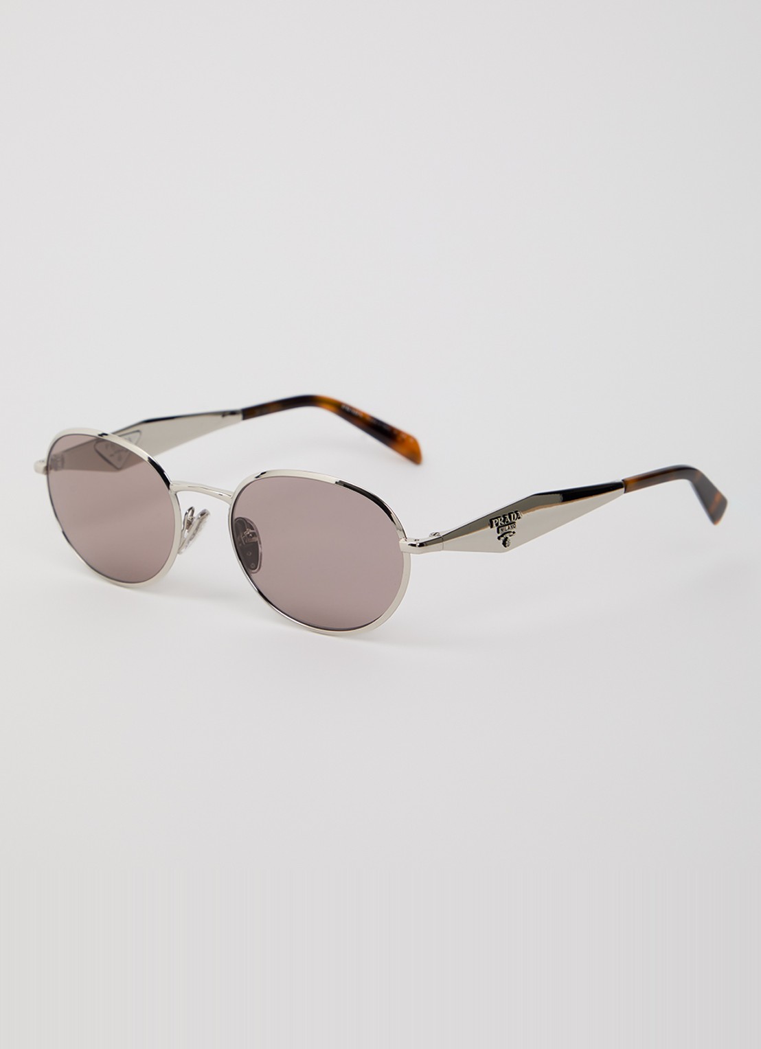 Prada Retro zonnebril PRD57S - voorkant zilver