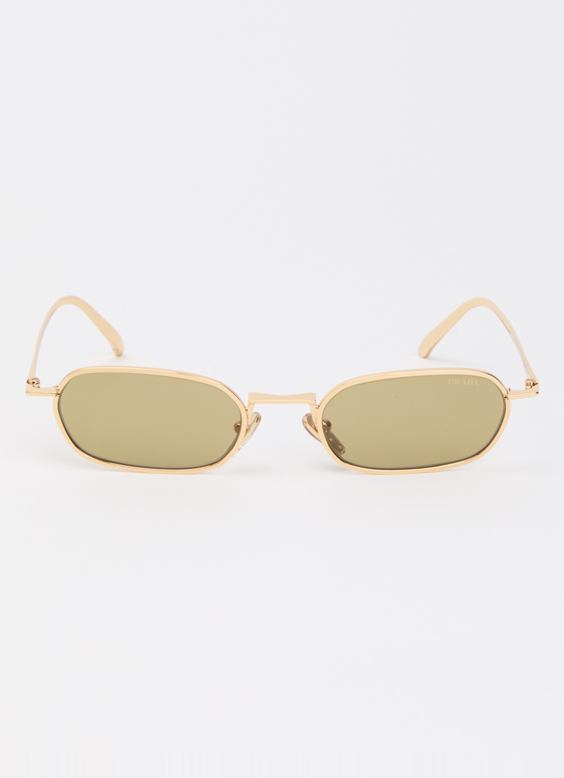 Prada Retro zonnebril PRD58S - detail goud
